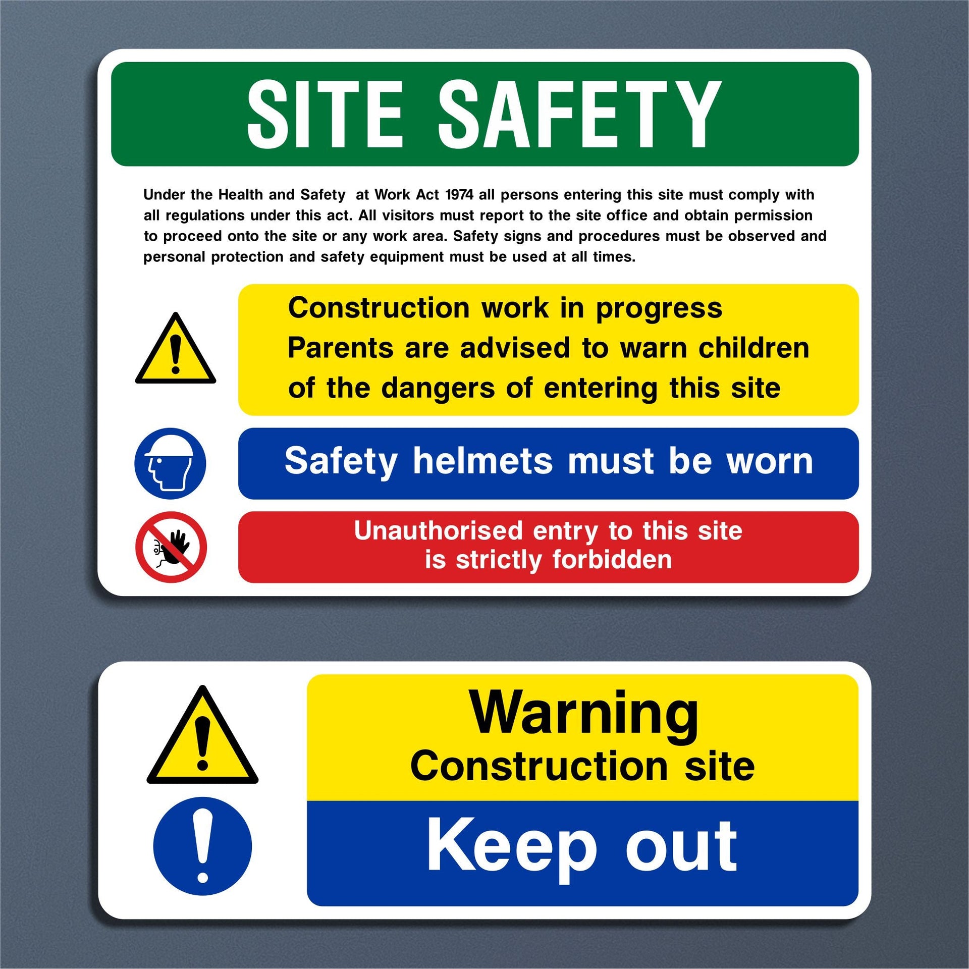 Construction Safety Signs