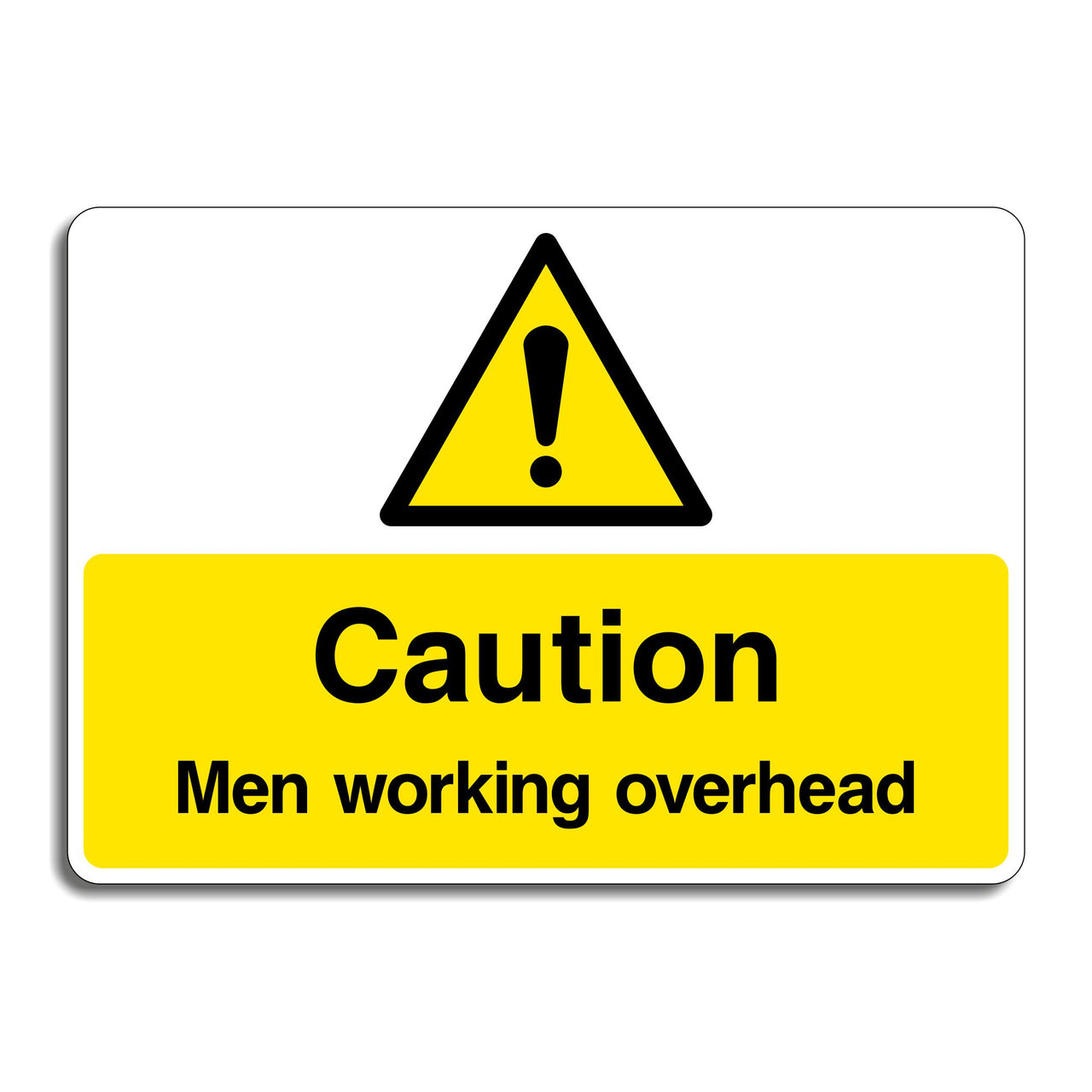 Caution Men Working Overhead Signs