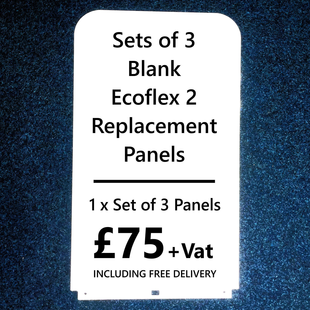 Set of 3 Blank Ecoflex 2 Replacement Panels