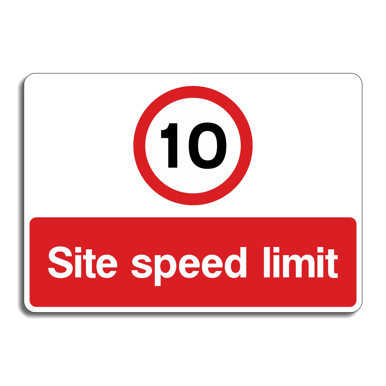 10 MPH Site Speed Limit Signs