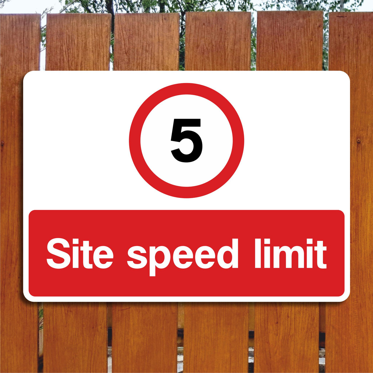 5 MPH Site Speed Limit Signs
