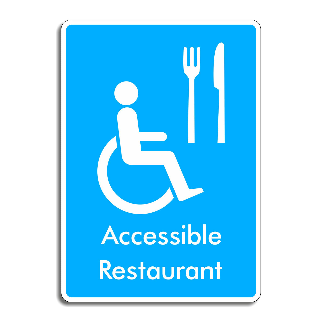 Accessible Restaurant Sign