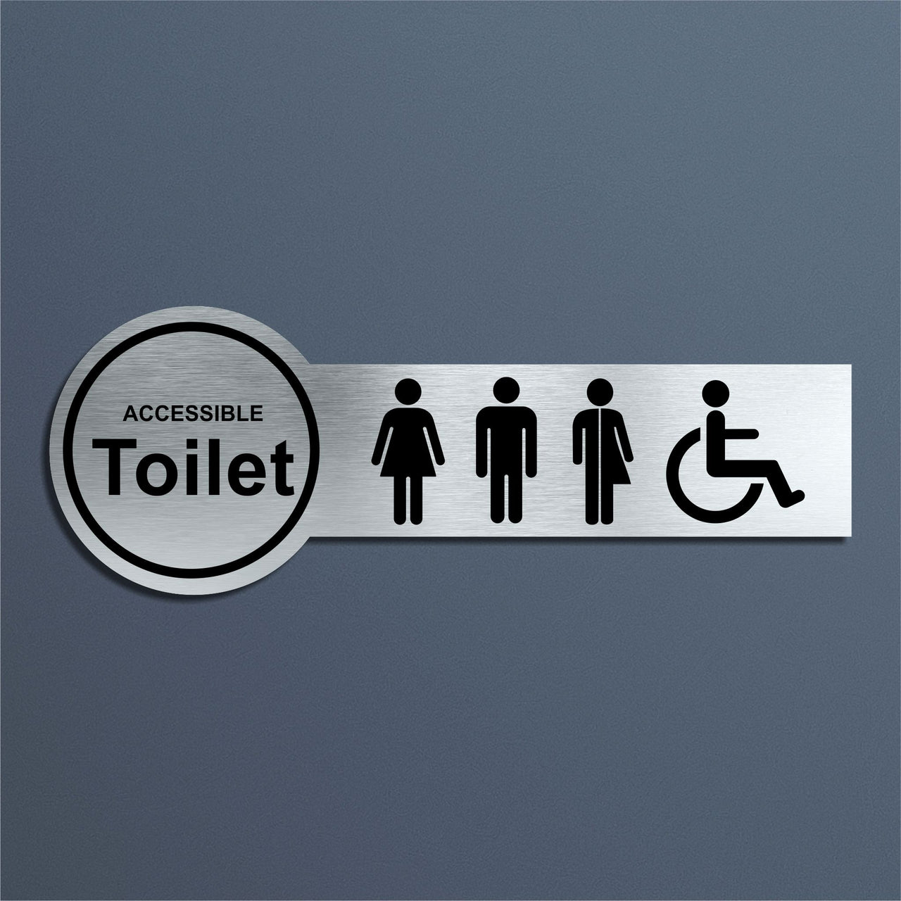 Accessible Toilet Door Sign
