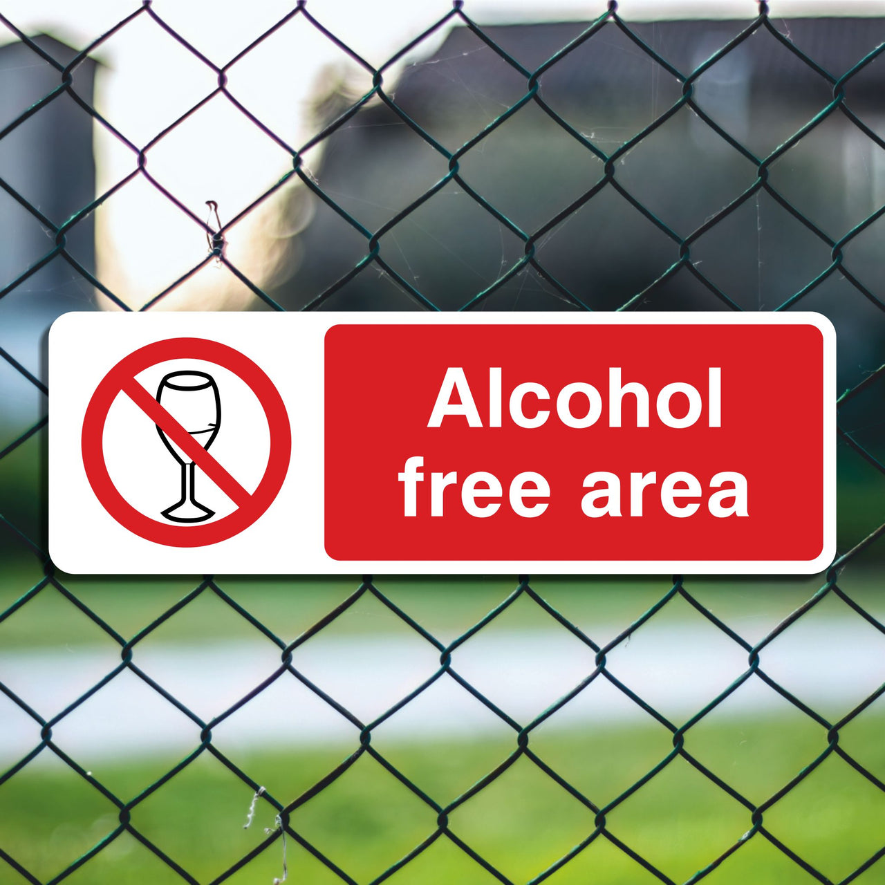 Alcohol Free Area Sign