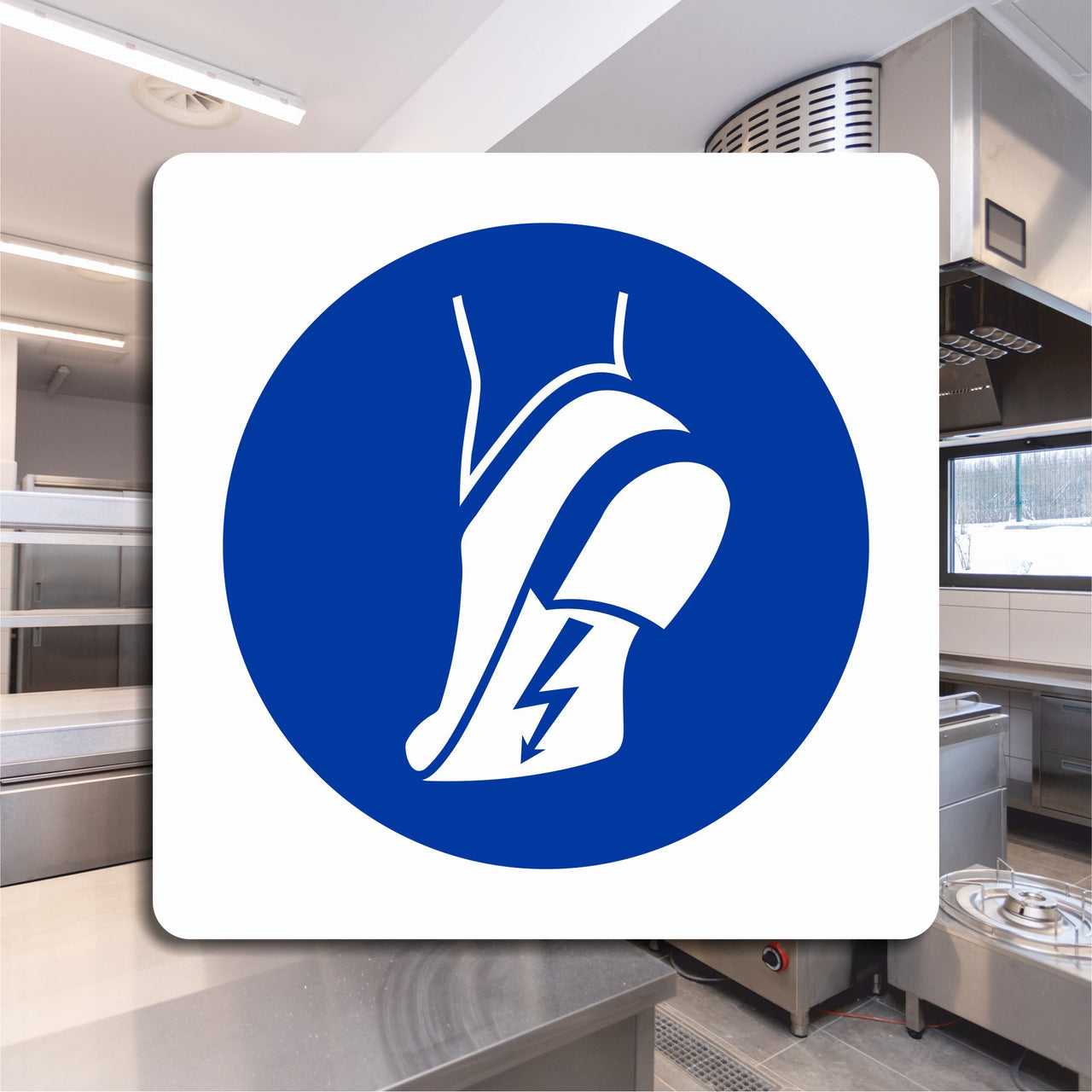 Wear Anti-Static Footwear Sign