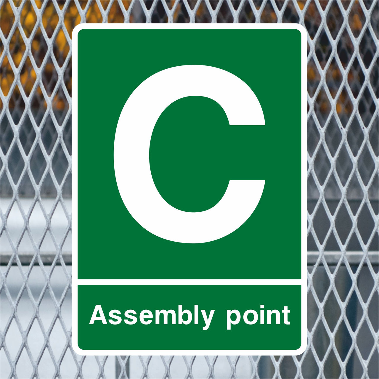 Assembly Point Sign - C