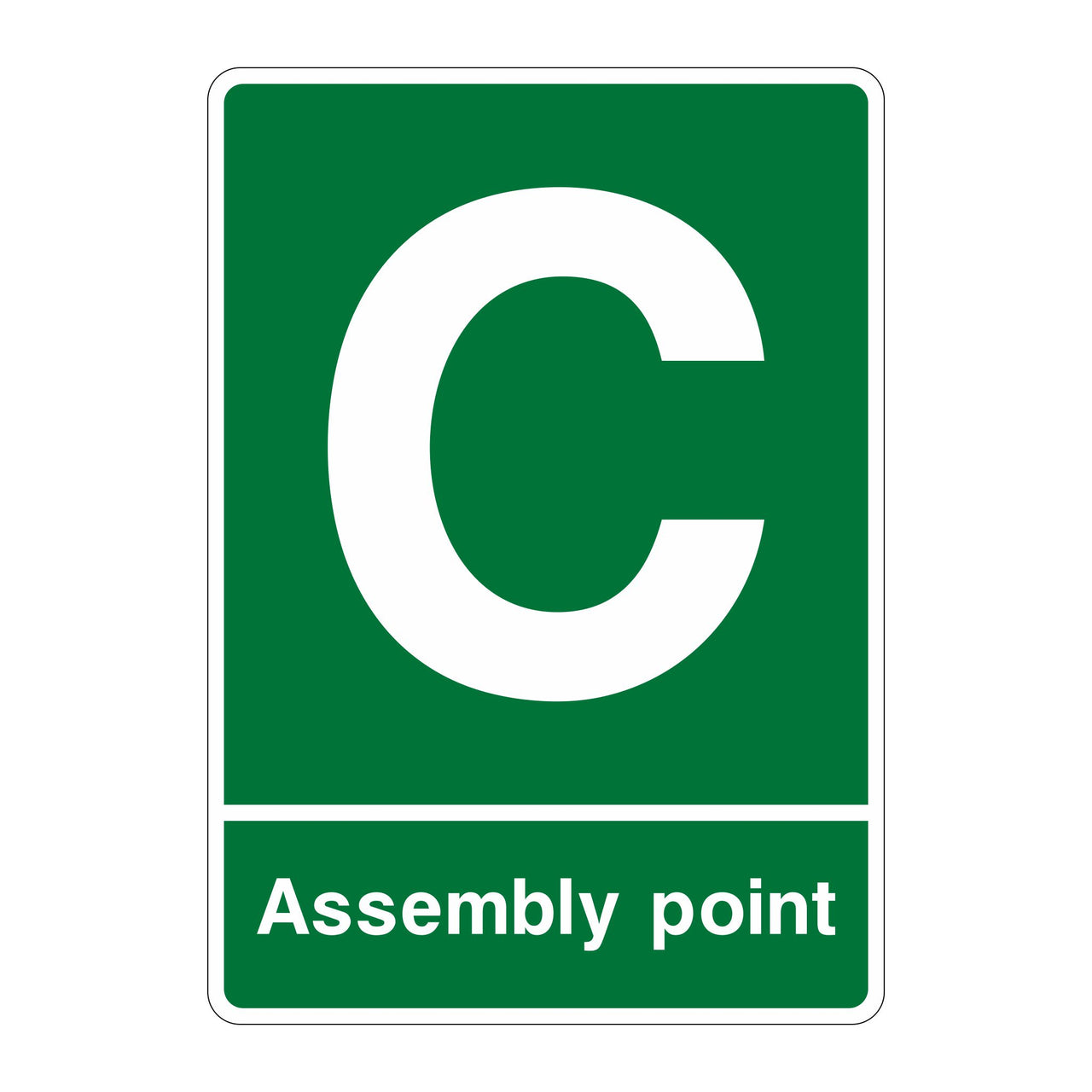 Assembly Point Sign - C