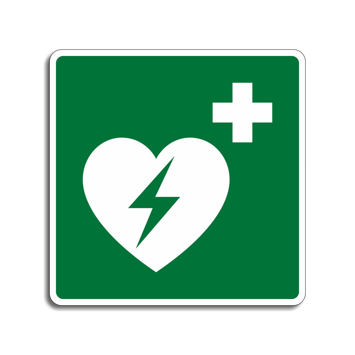 AED Emergency Defibrillator Sign