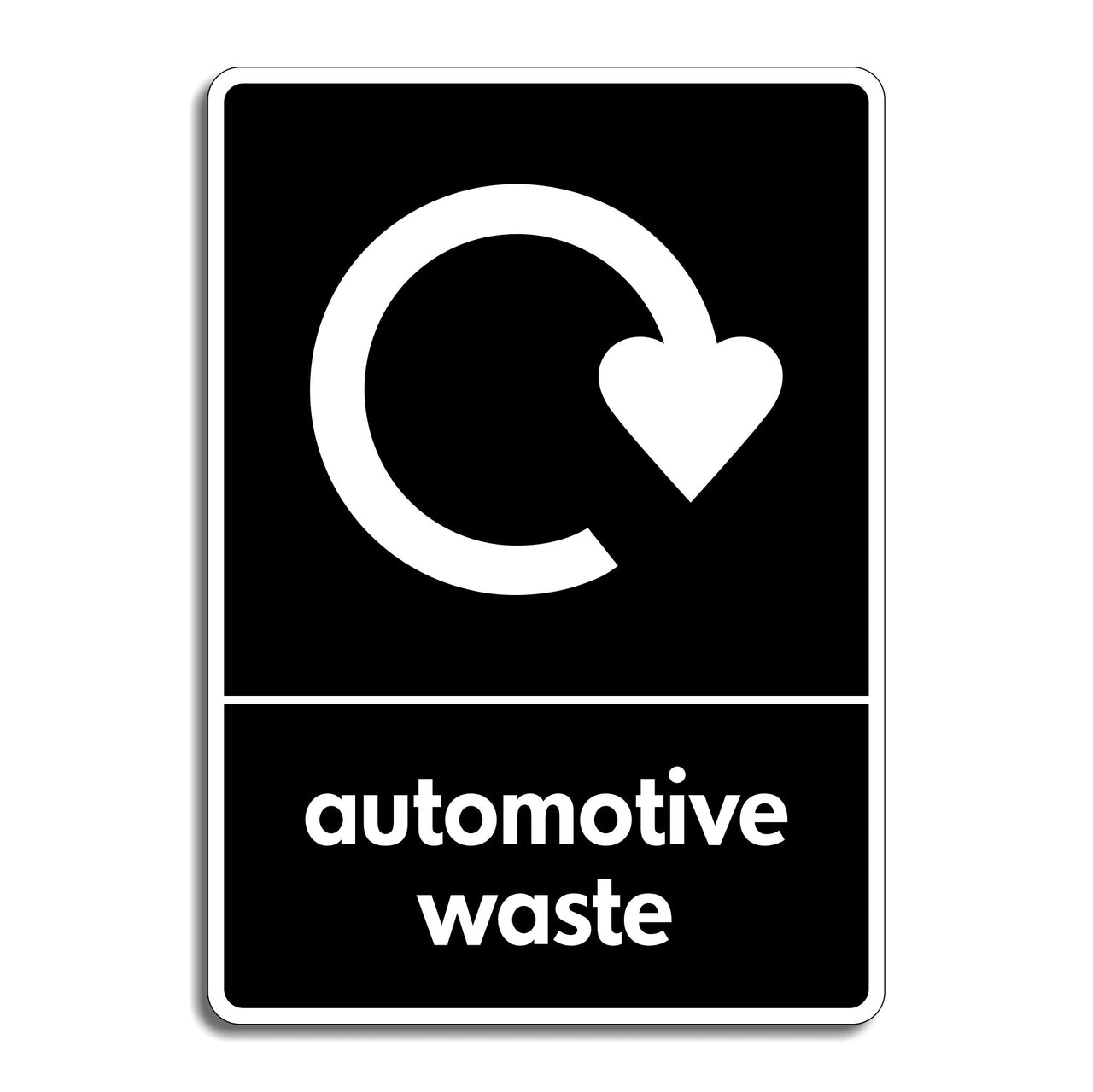 Automotive Waste Recycling Sign