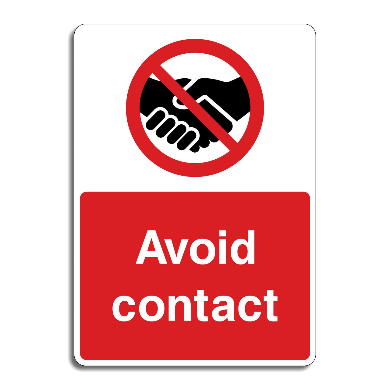 Avoid Contact Sign