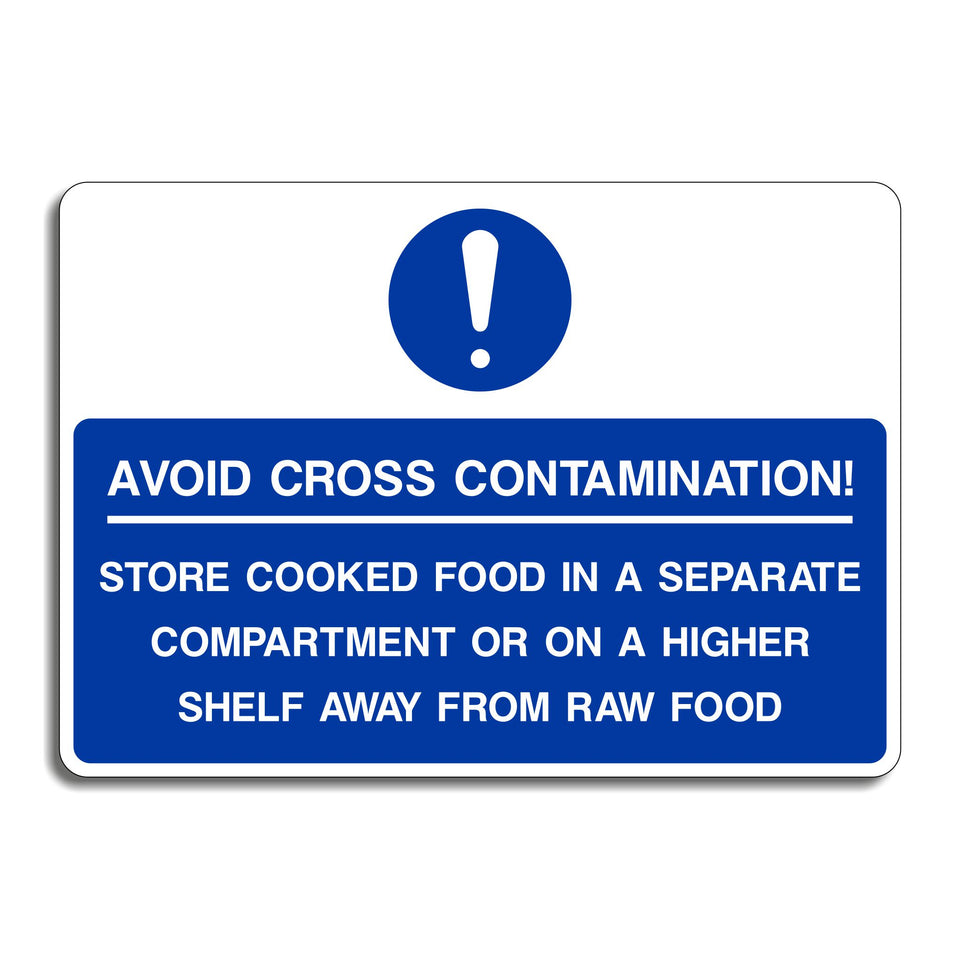 Avoid Cross Contamination Sign