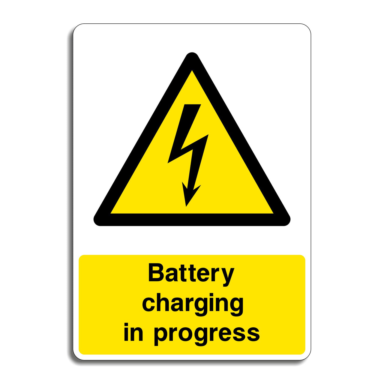 Battery Charging In Progress Sign