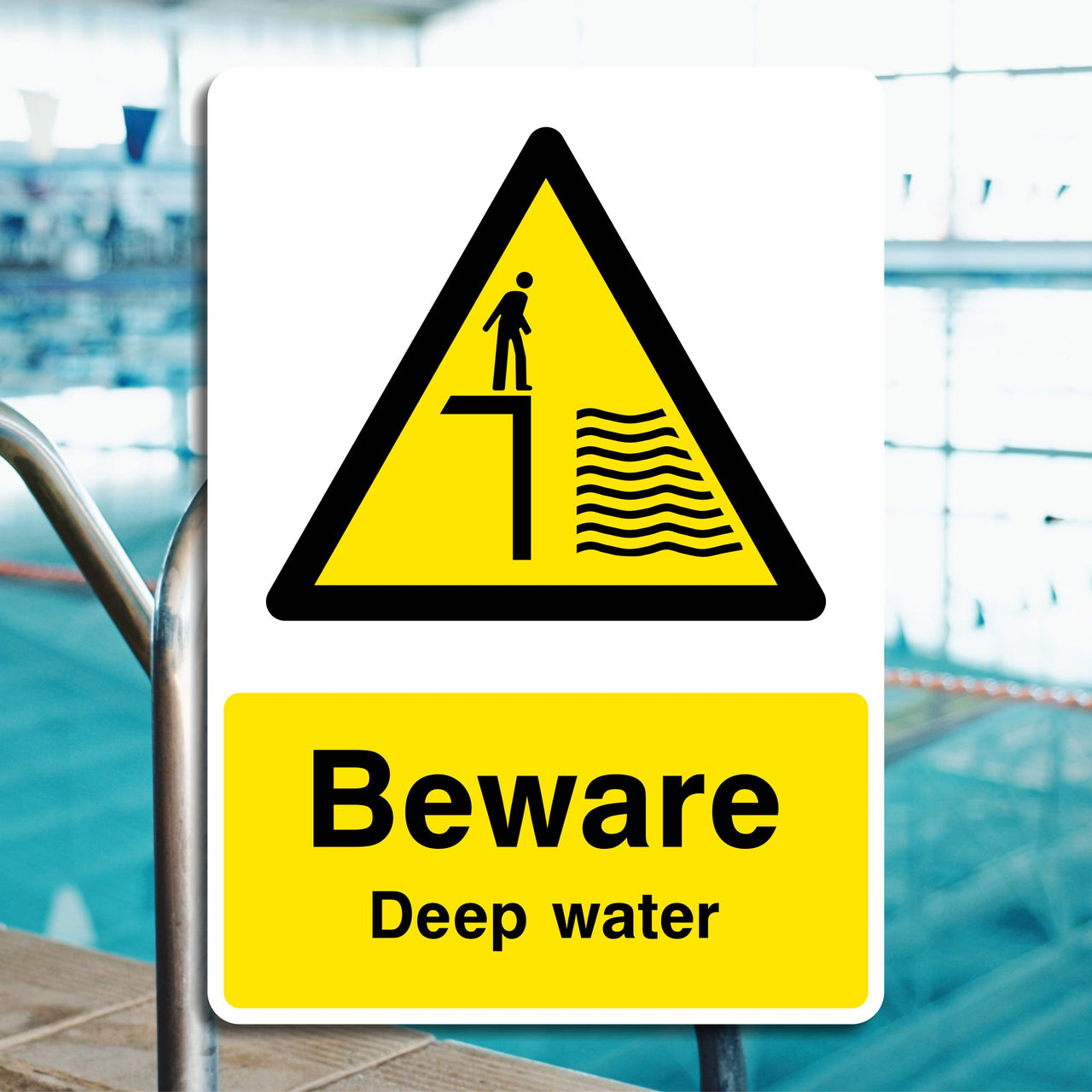 Beware Deep Water Sign