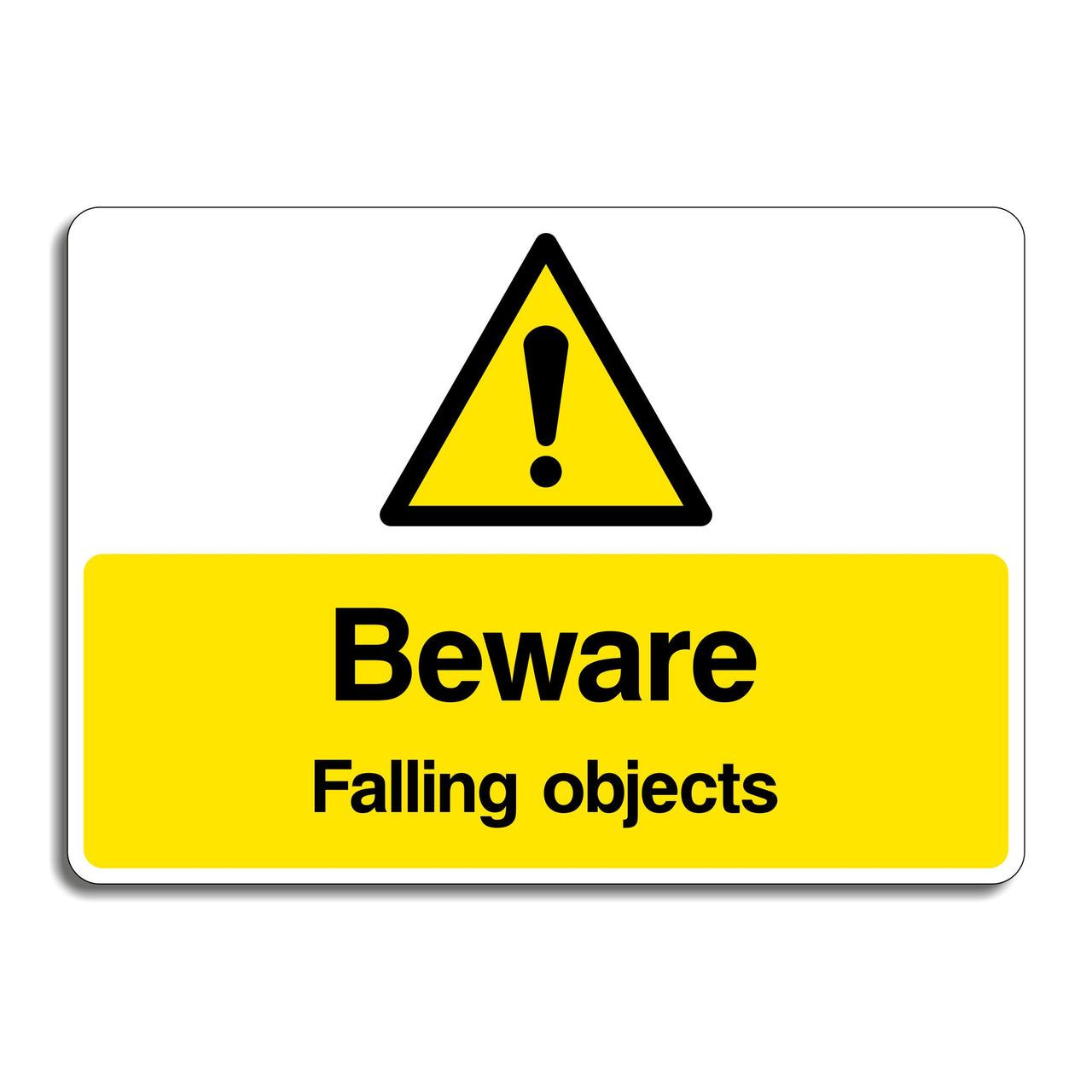 Beware Falling Objects Signs