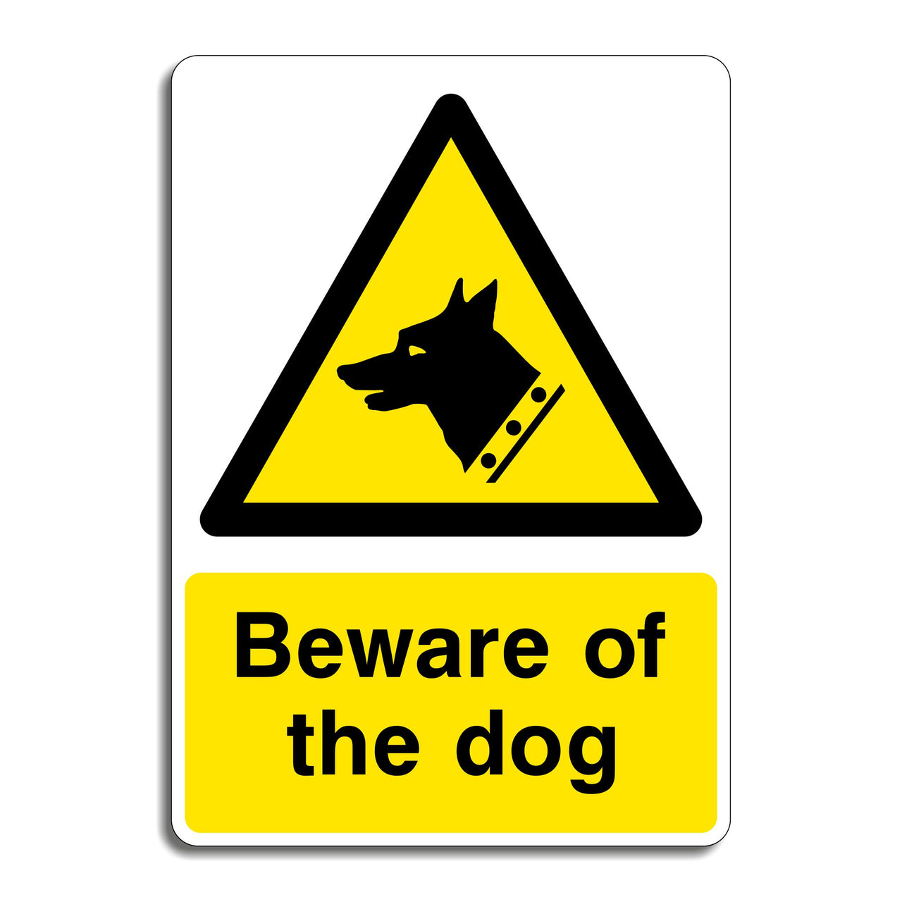 Beware Of The Dog Sign