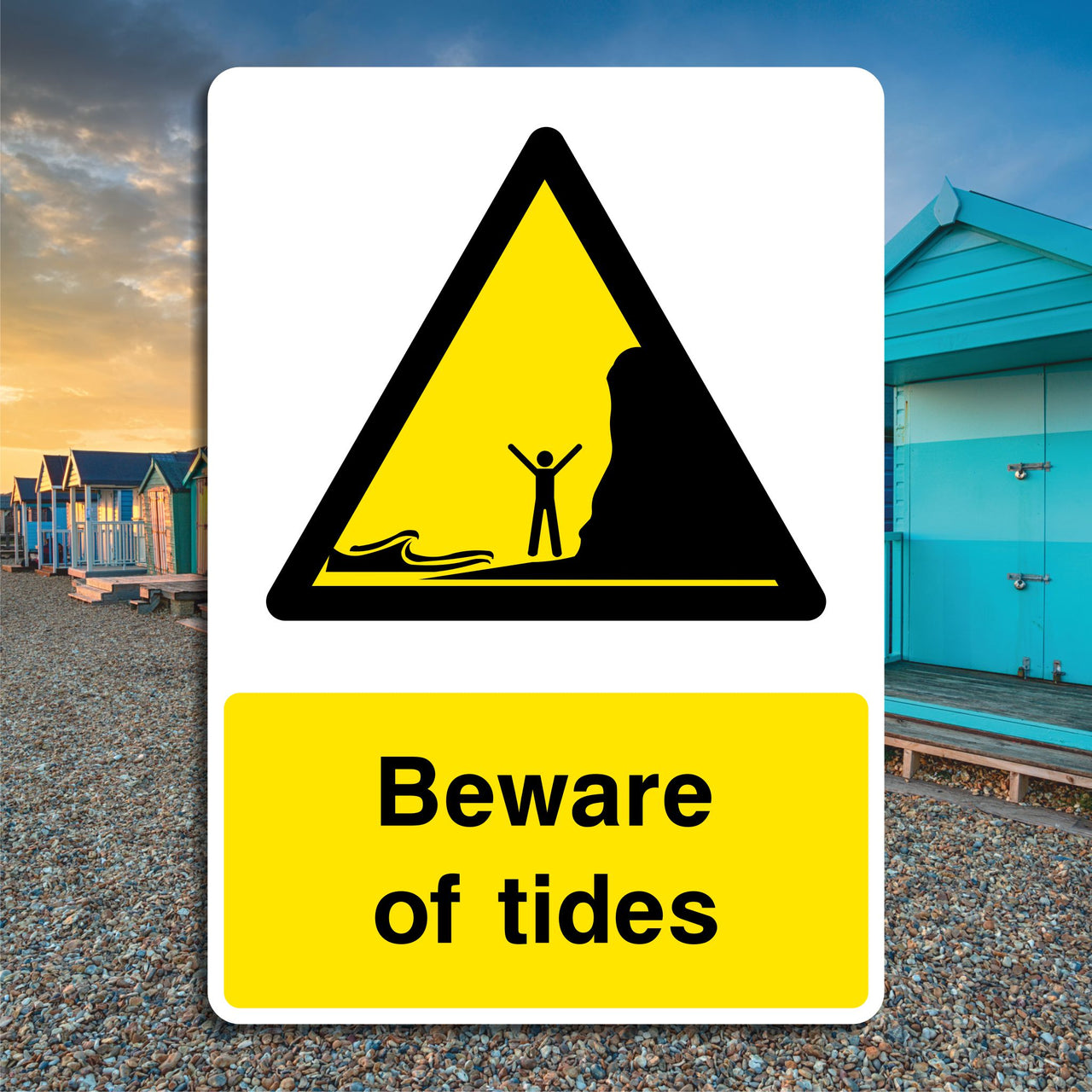 Beware Of Tides Sign