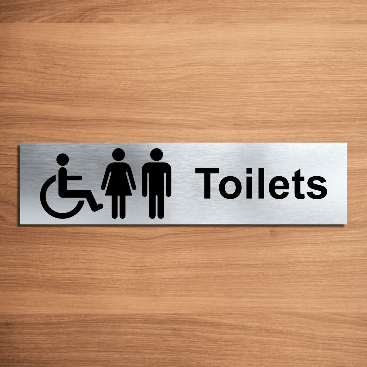 Unisex and Disabled Toilet Door Sign