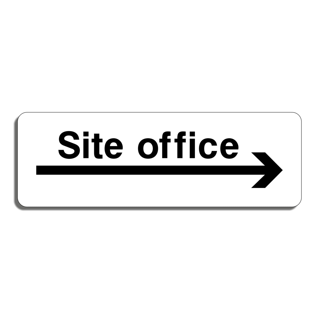 Site Office Sign with Arrow Right