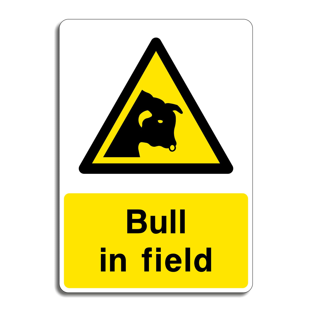 Bull in Field Sign