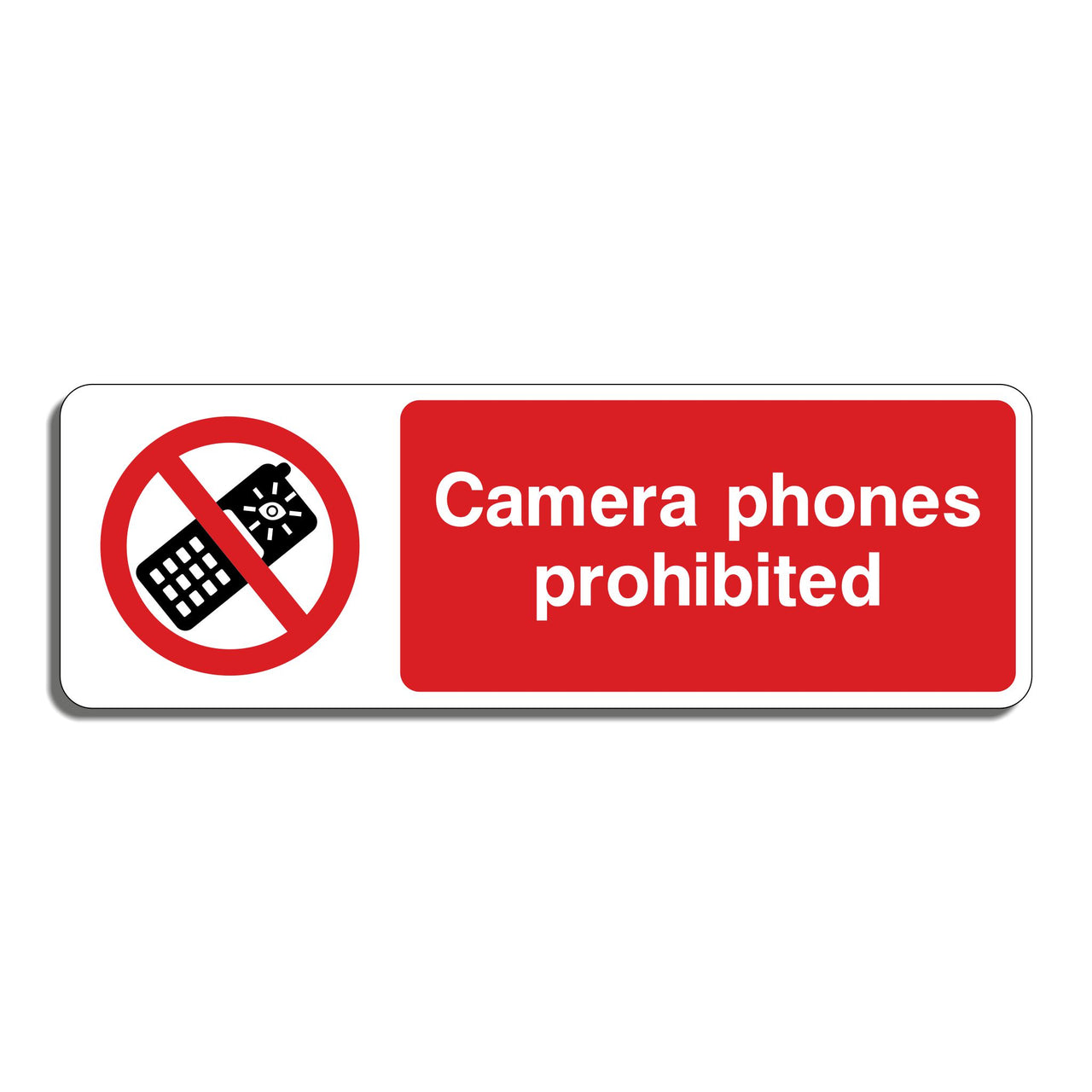 Camera Phones Prohibited Sign