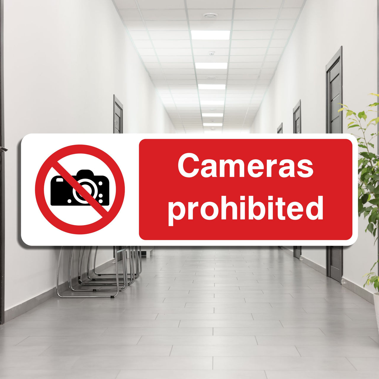 Cameras Prohibited Sign