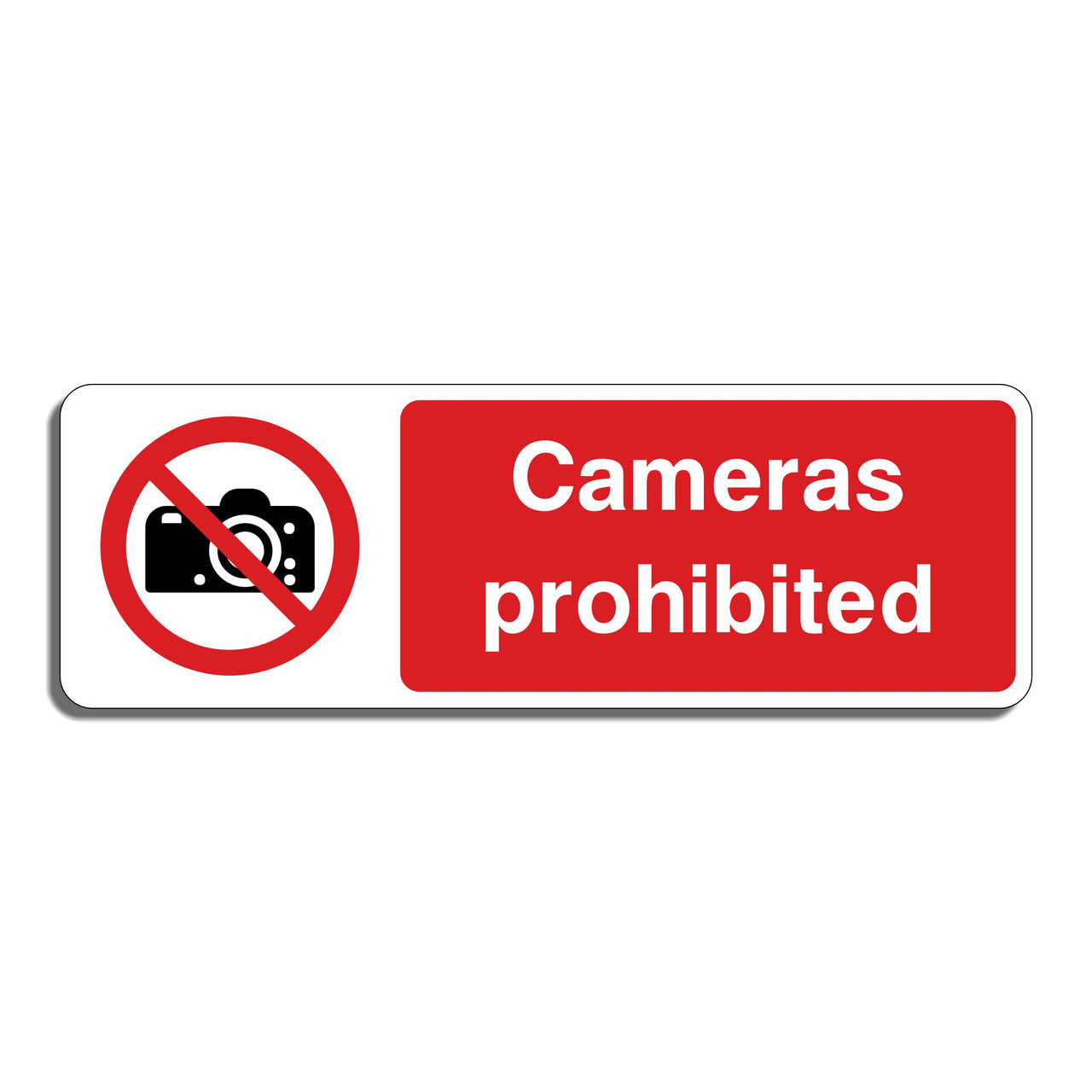 Cameras Prohibited Sign