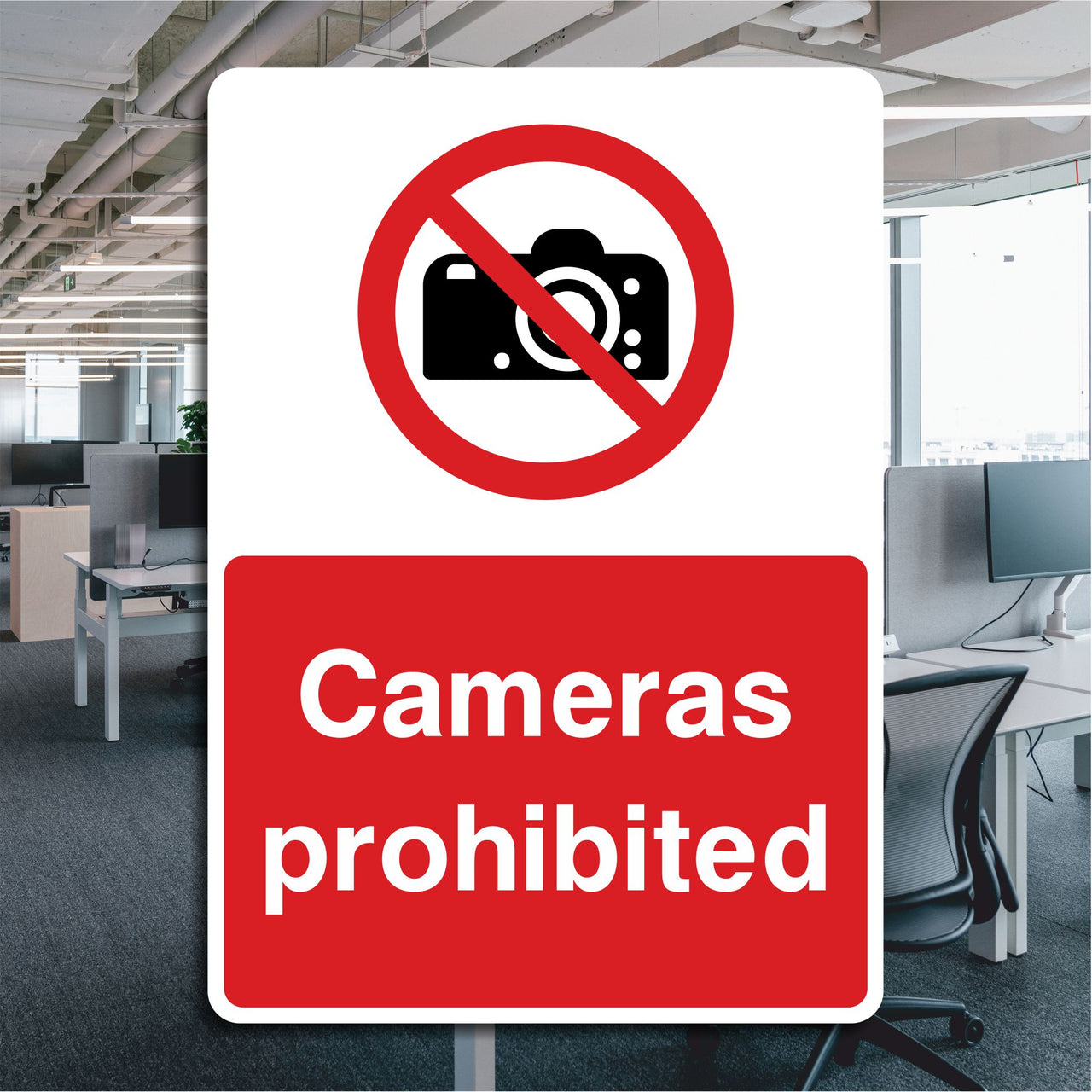Cameras Prohibited Sign