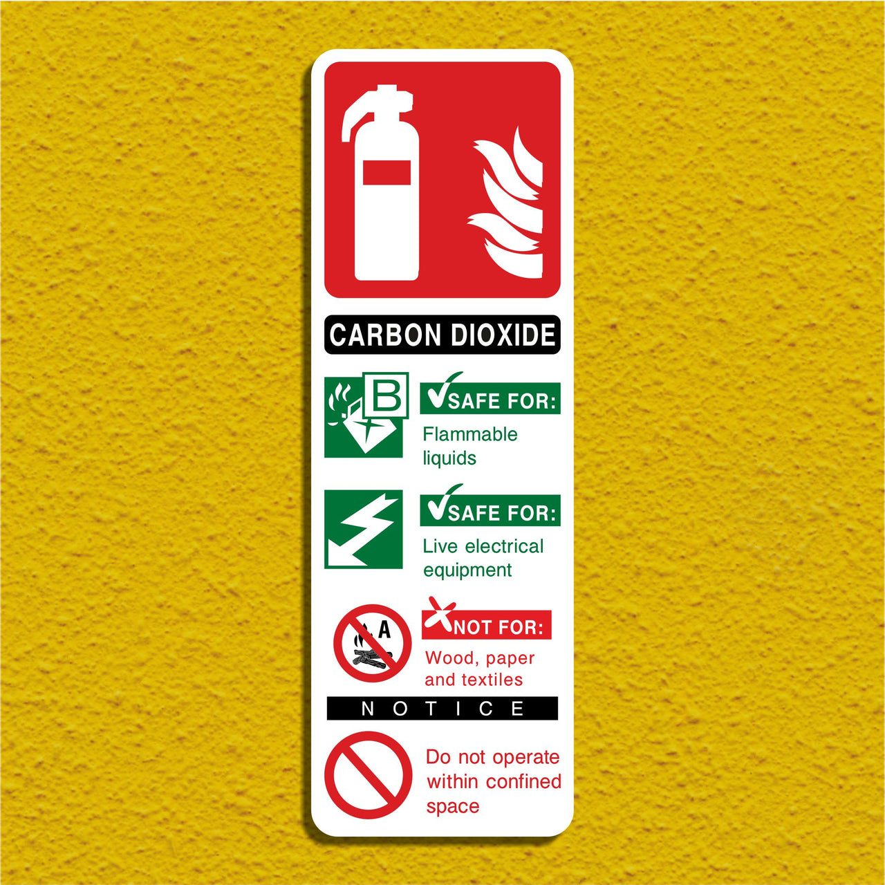Fire Extinguisher Sign - Carbon Dioxide