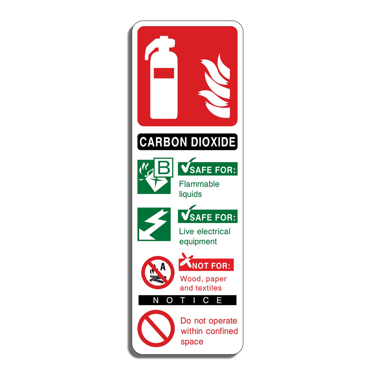 Fire Extinguisher Sign - Carbon Dioxide