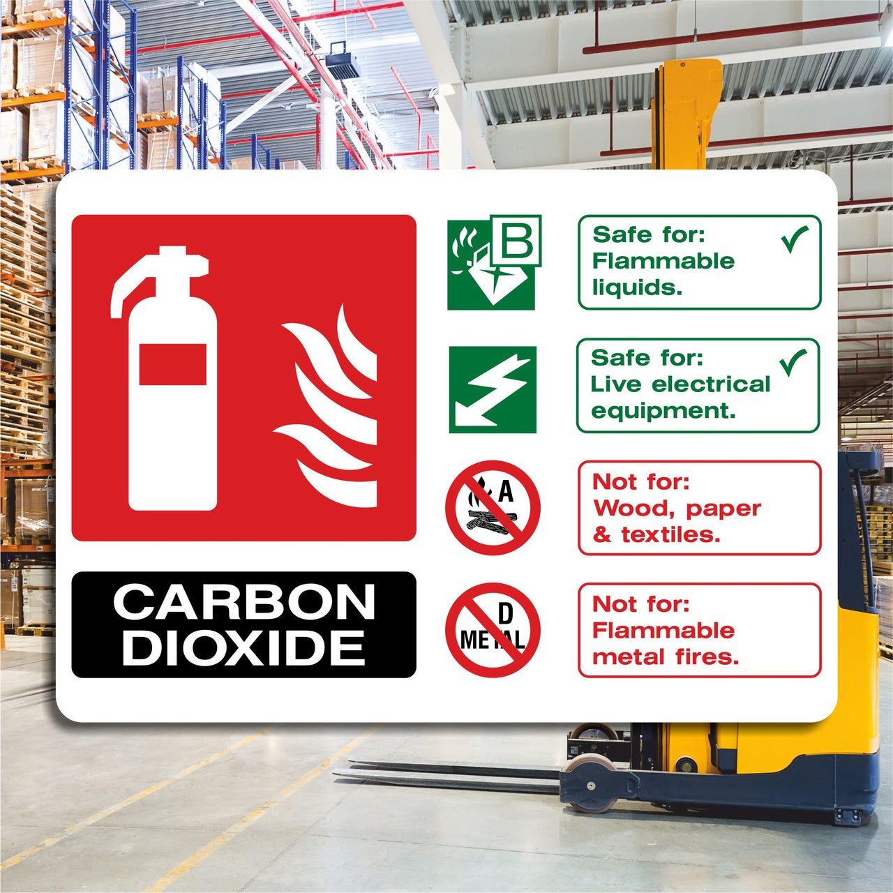 Fire Extinguisher Sign - Carbon Dioxide