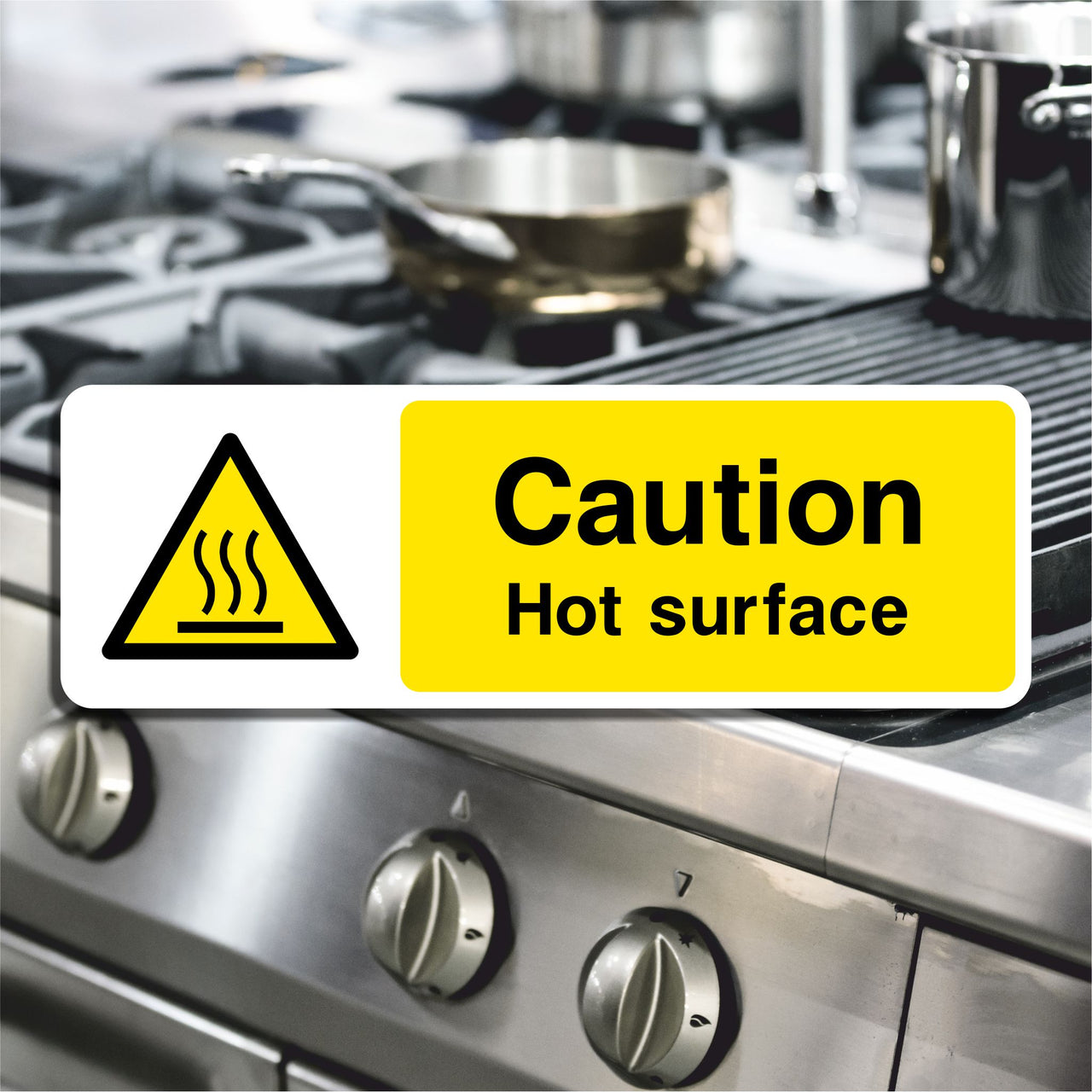 Caution Hot Surface Sign