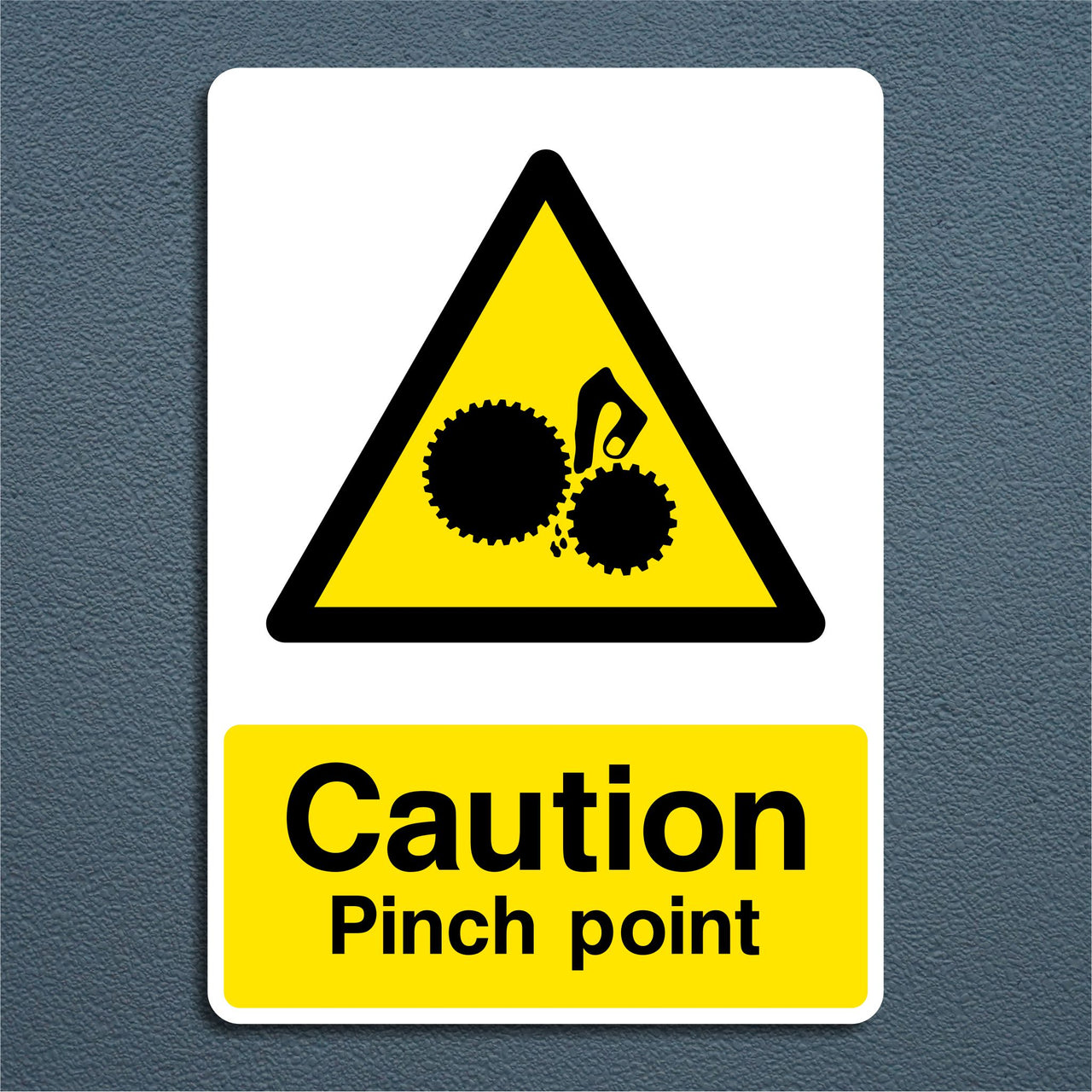 Caution Pinch Point Sign