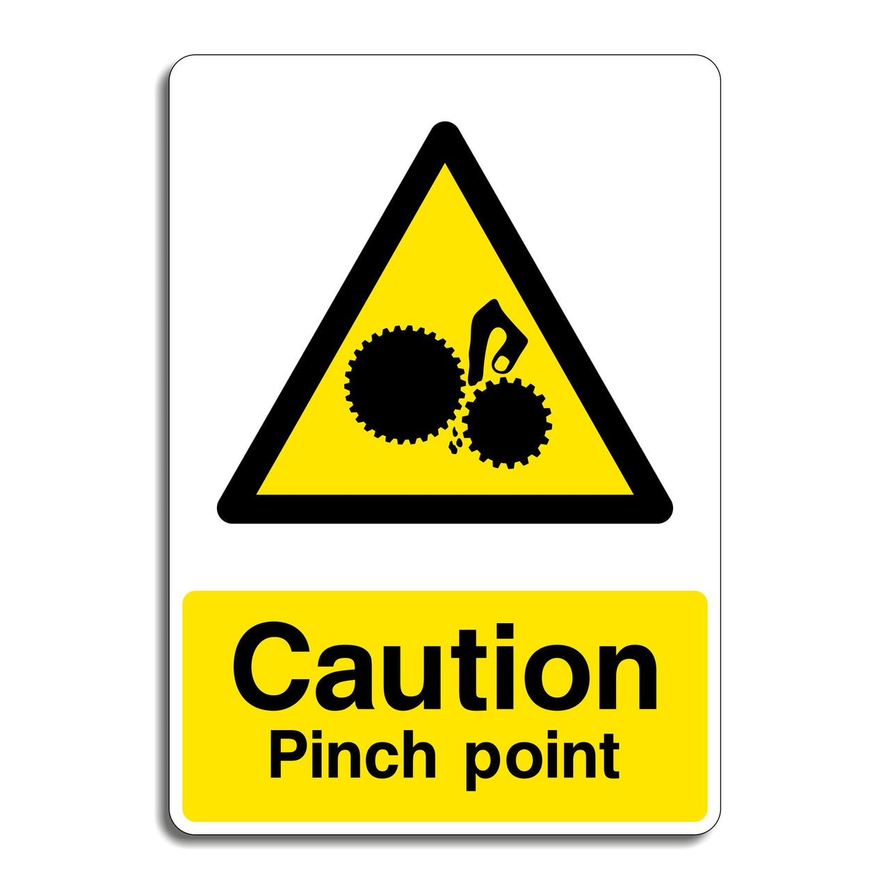 Caution Pinch Point Sign