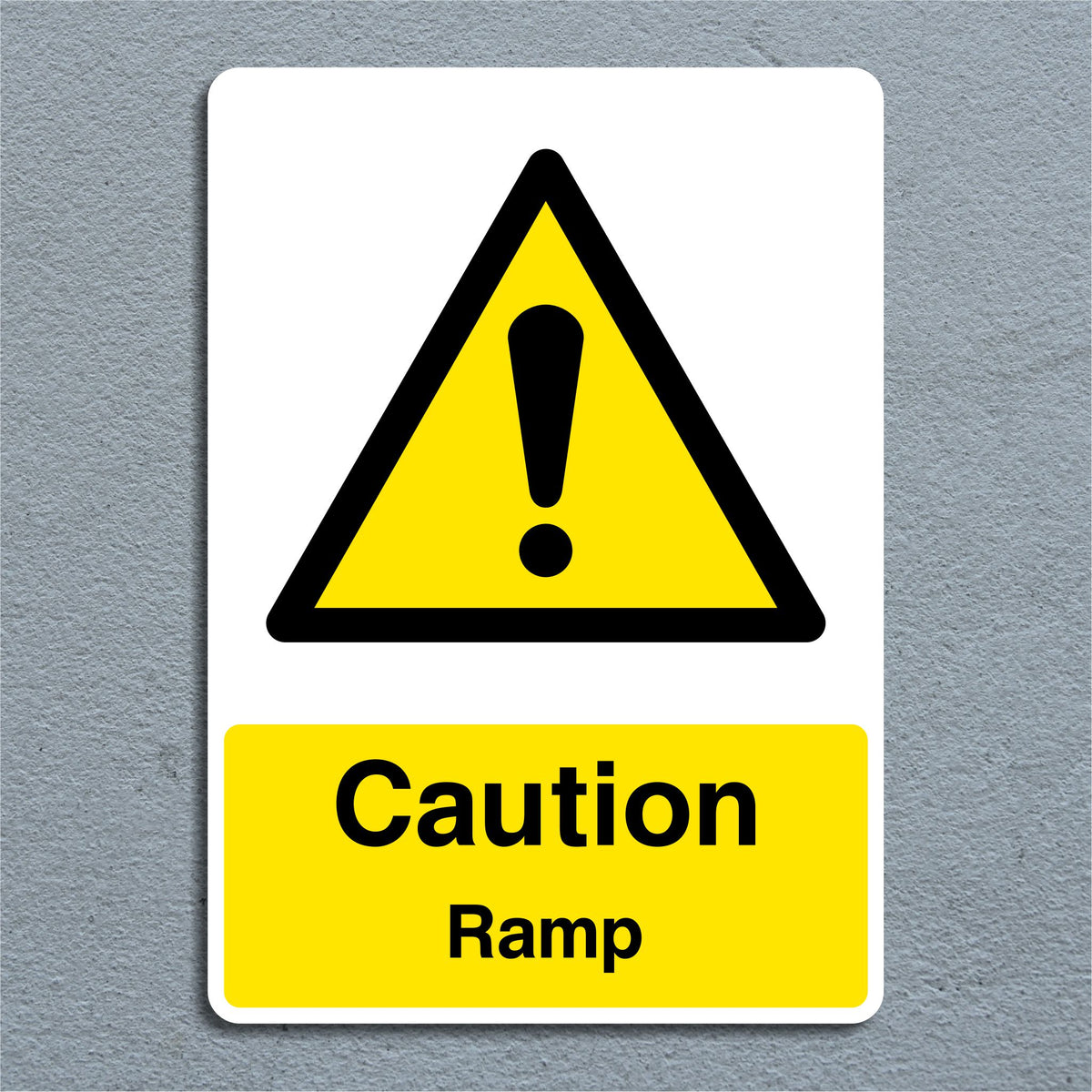 Powered Ramp Sign Caution Ramp Sign