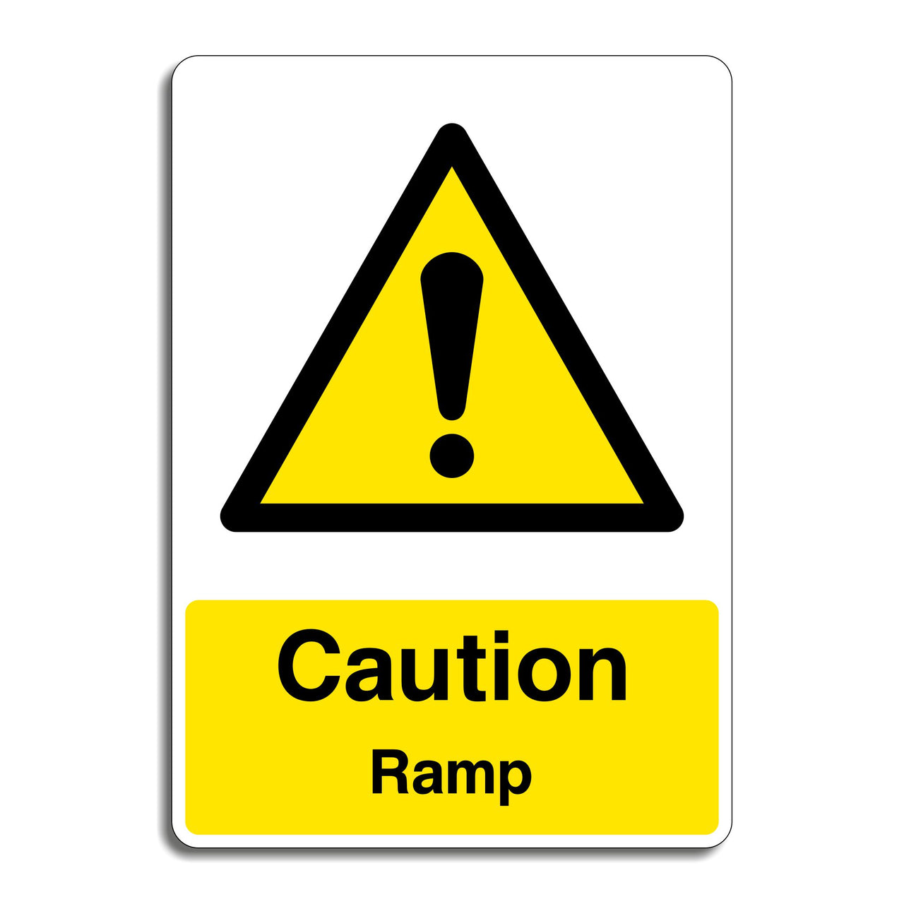 Caution Ramp Sign
