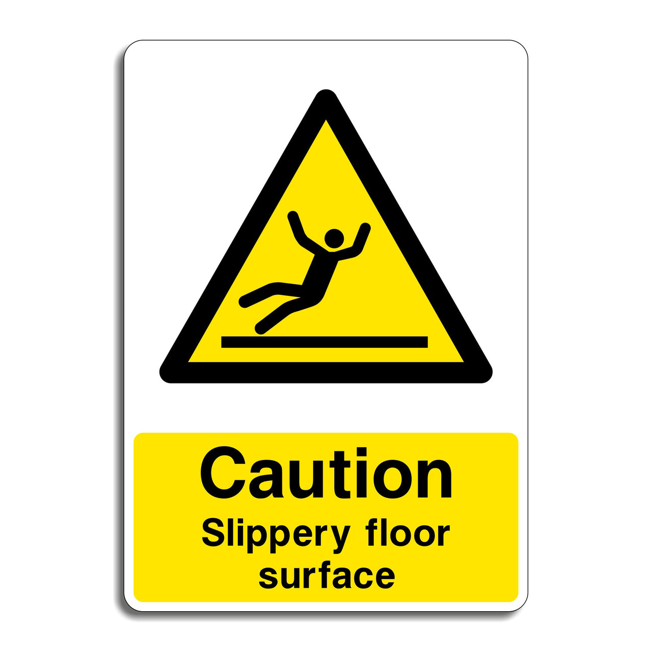 Caution Slippery Floor Surface Sign