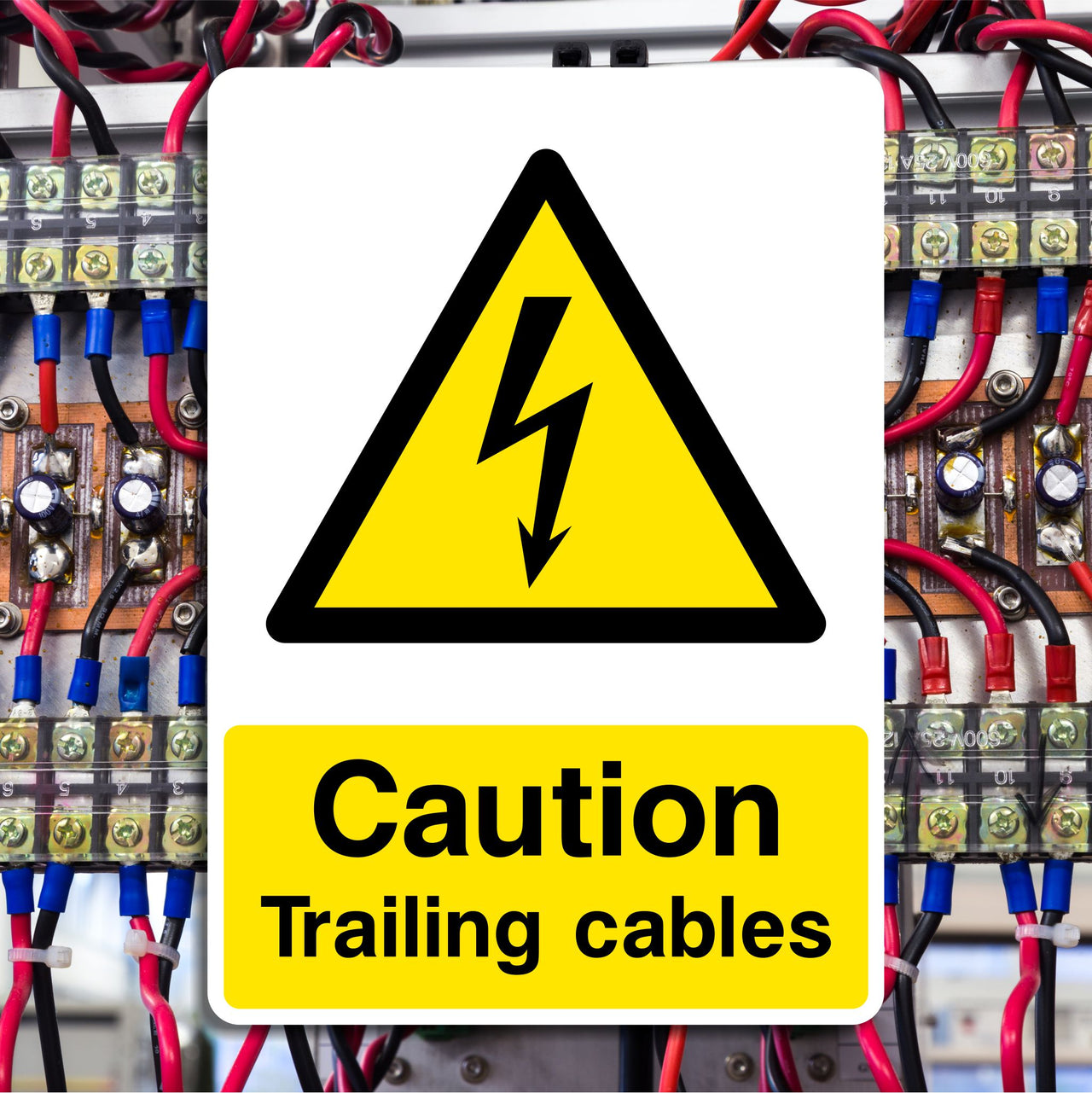 Caution Trailing Cables Sign