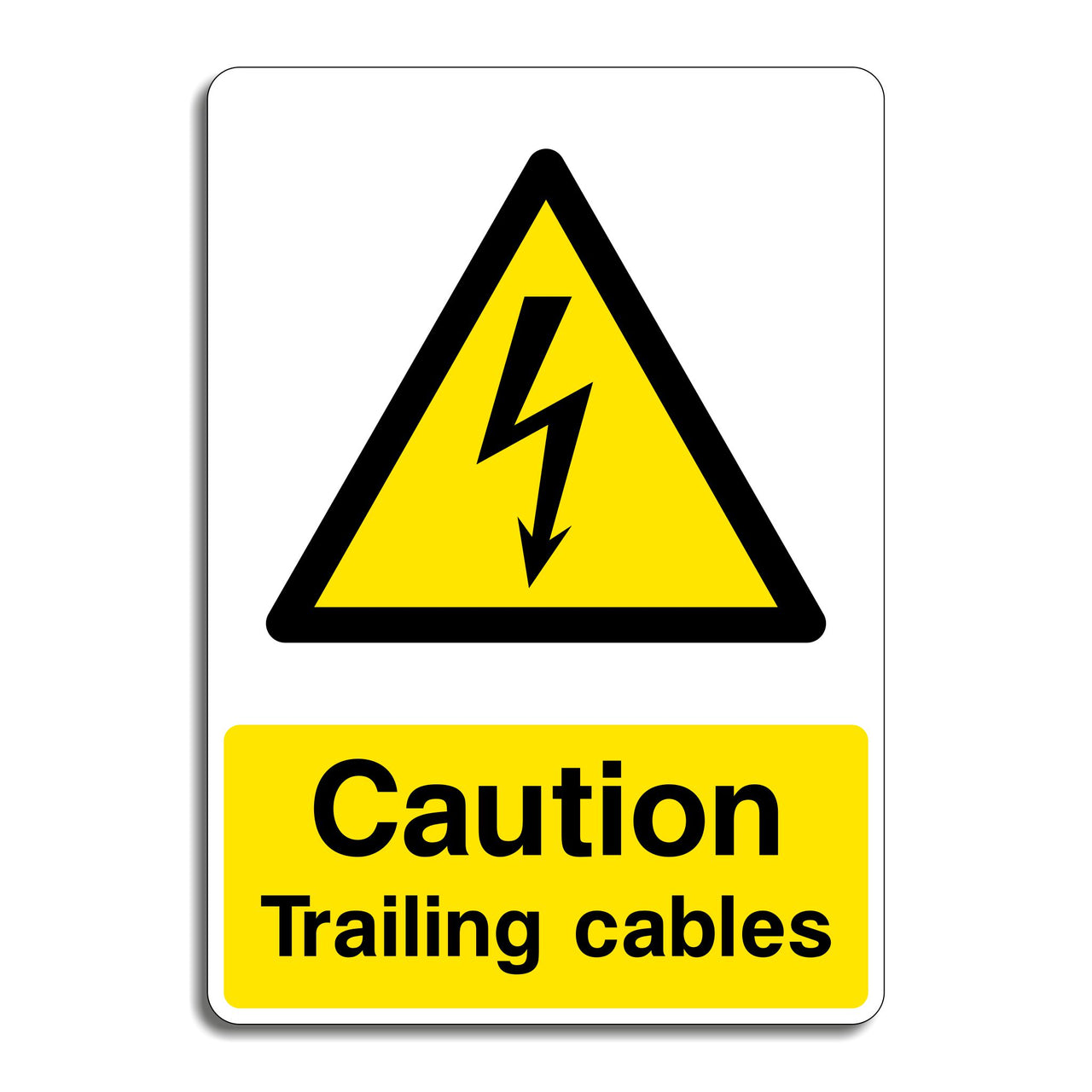 Caution Trailing Cables Sign