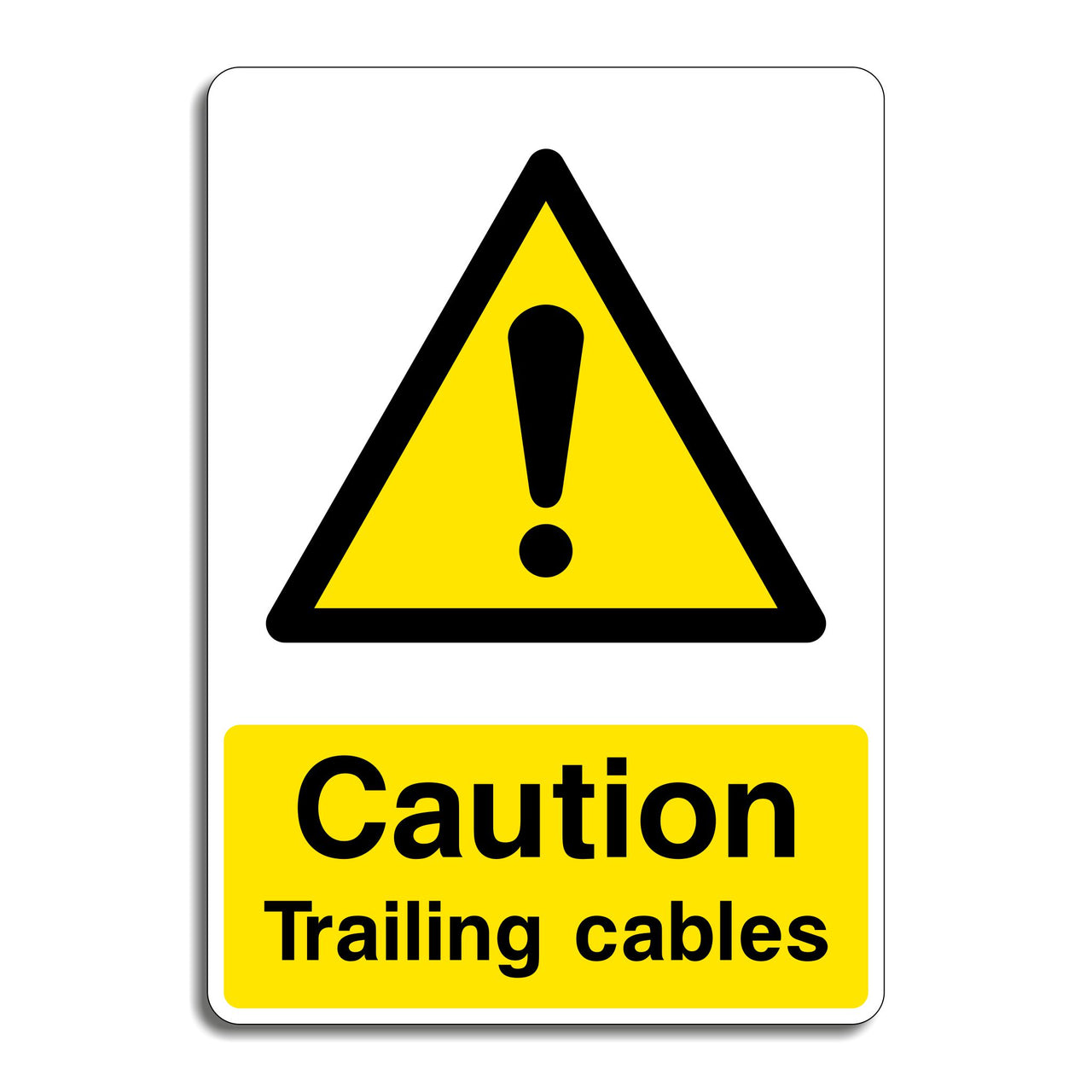 Caution Trailing Cables Sign