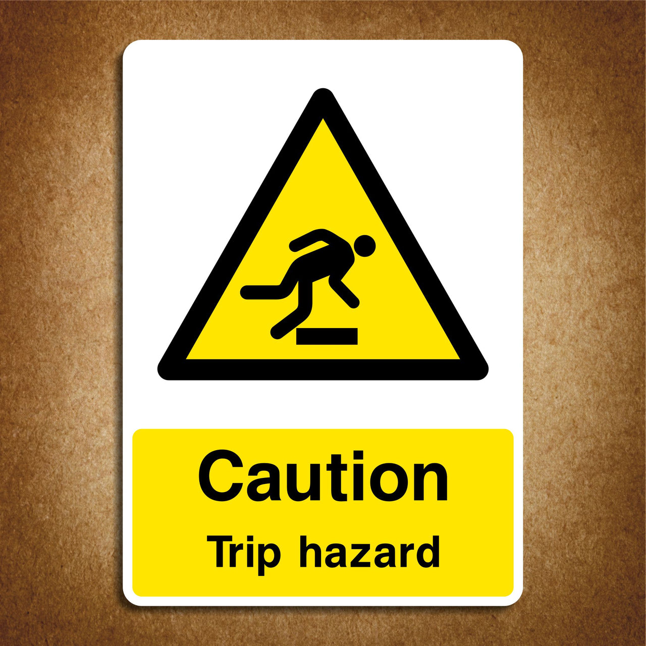 Caution Trip Hazard Sign