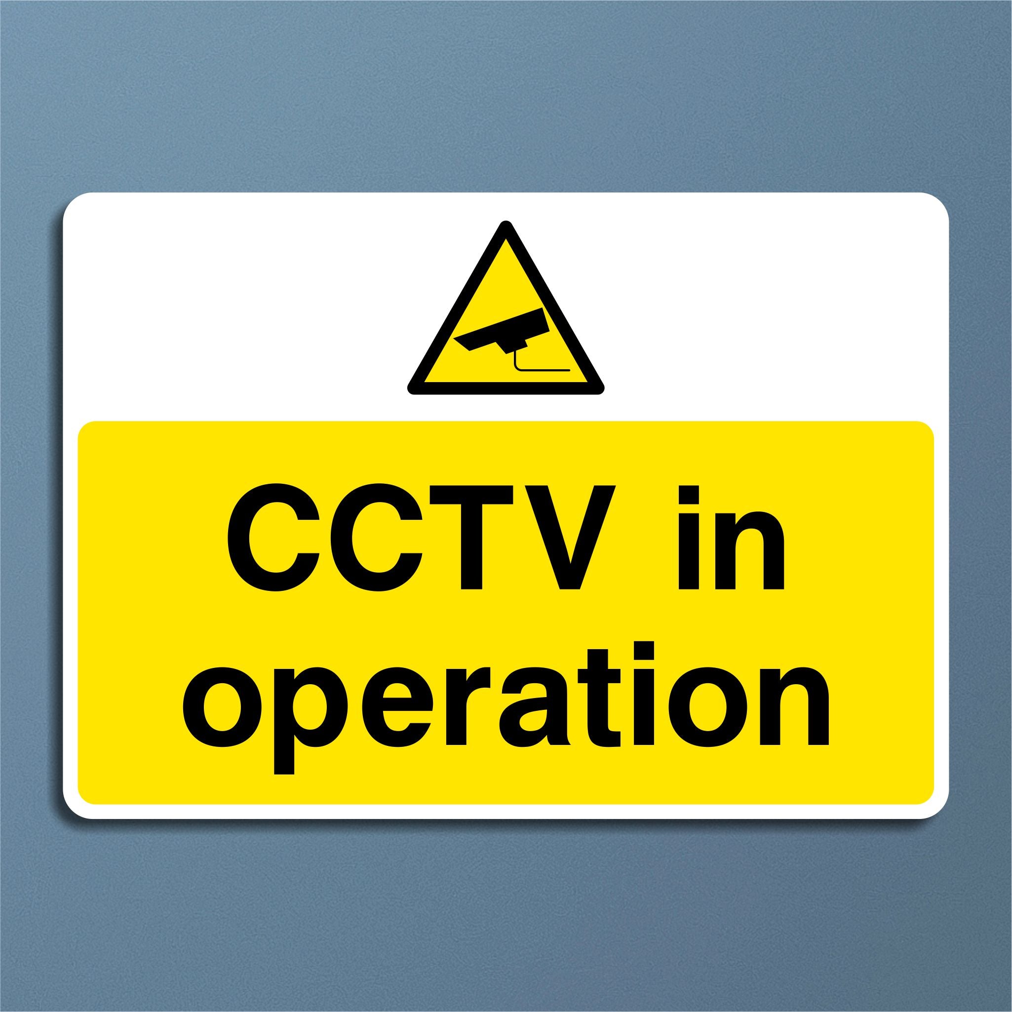 Operation. Call Sign CCTV In Operation Sign