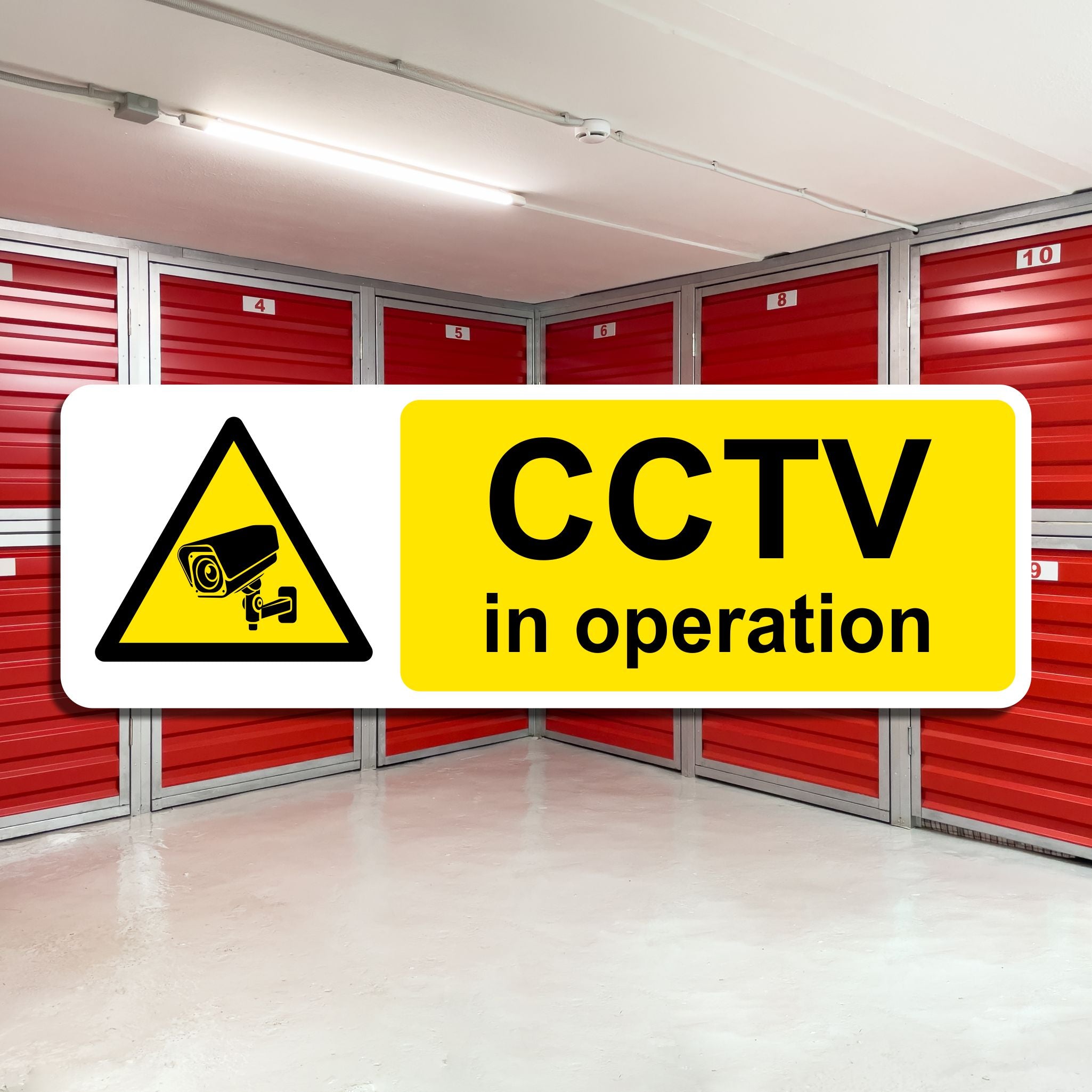 Security Operations Sign CCTV In Operation Sign
