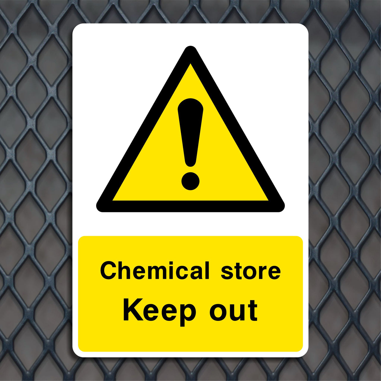Chemical Store Keep Out Sign