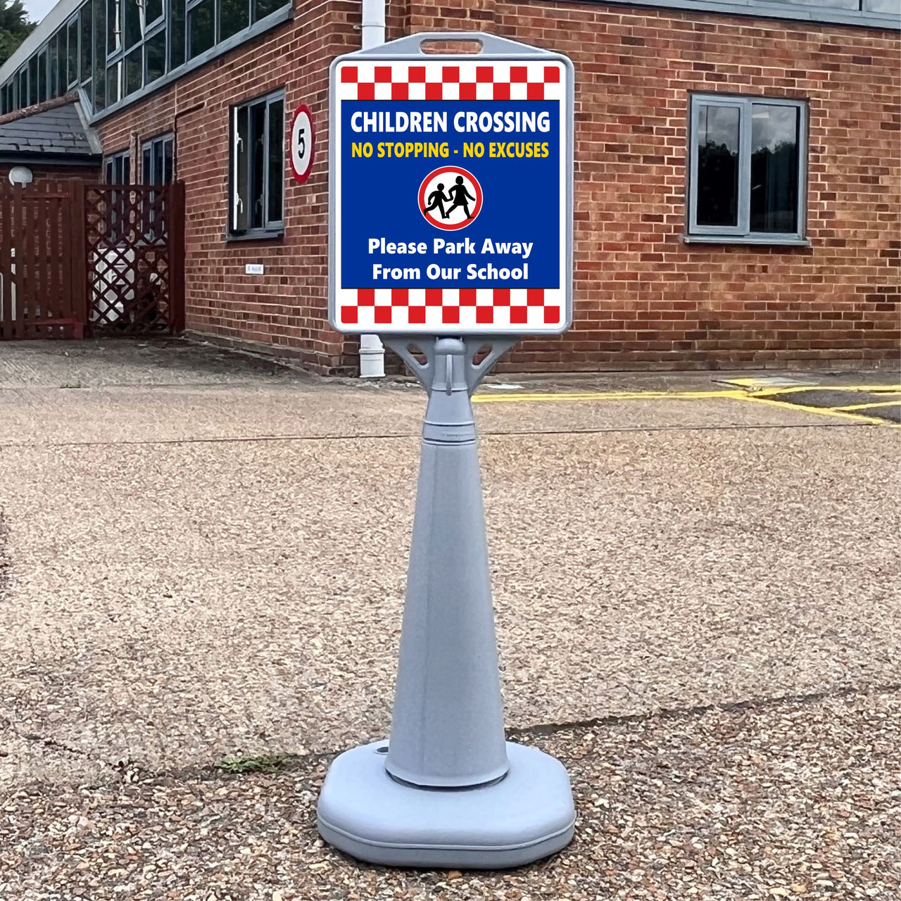 Children Crossing Freestanding School Sign