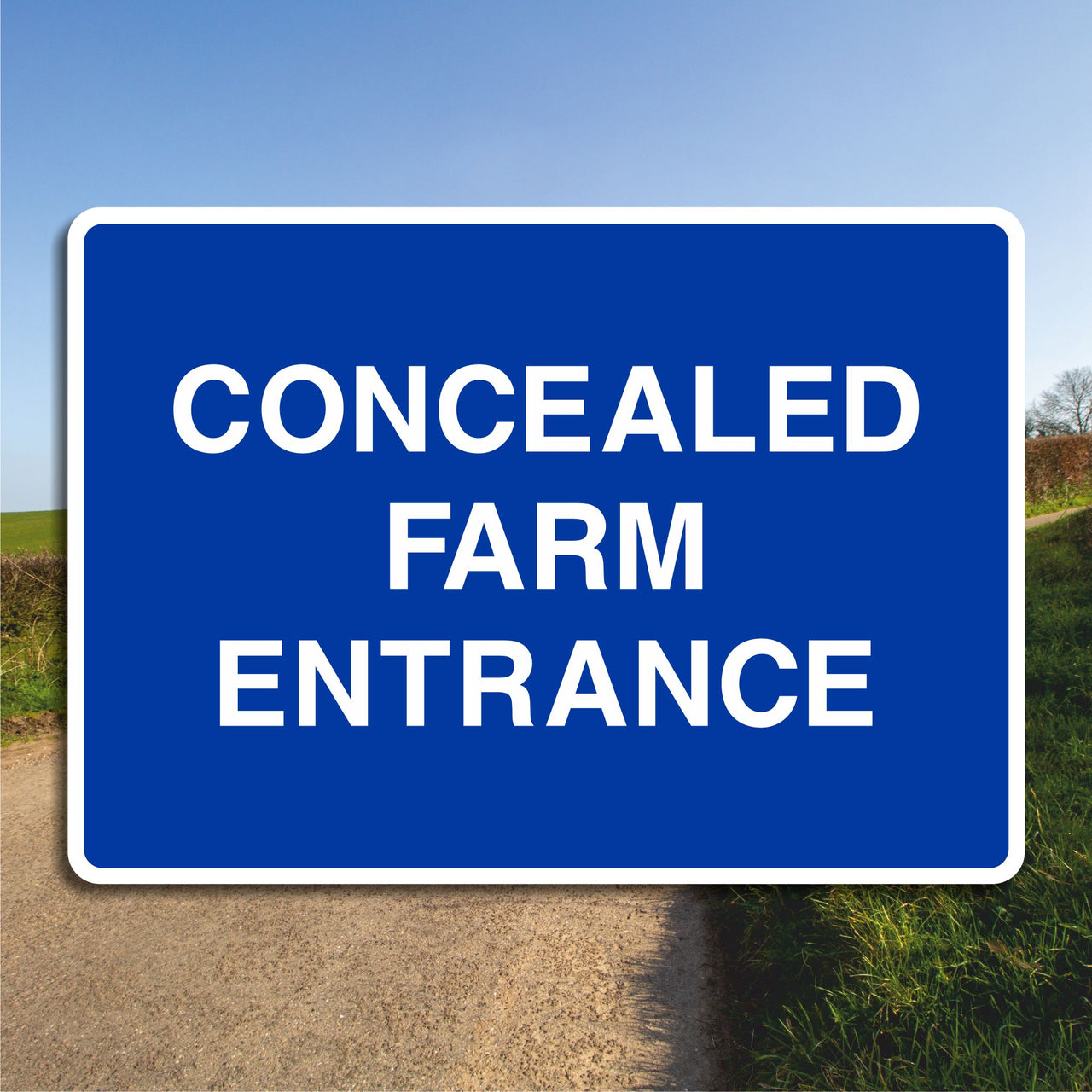 Concealed Farm Entrance Sign