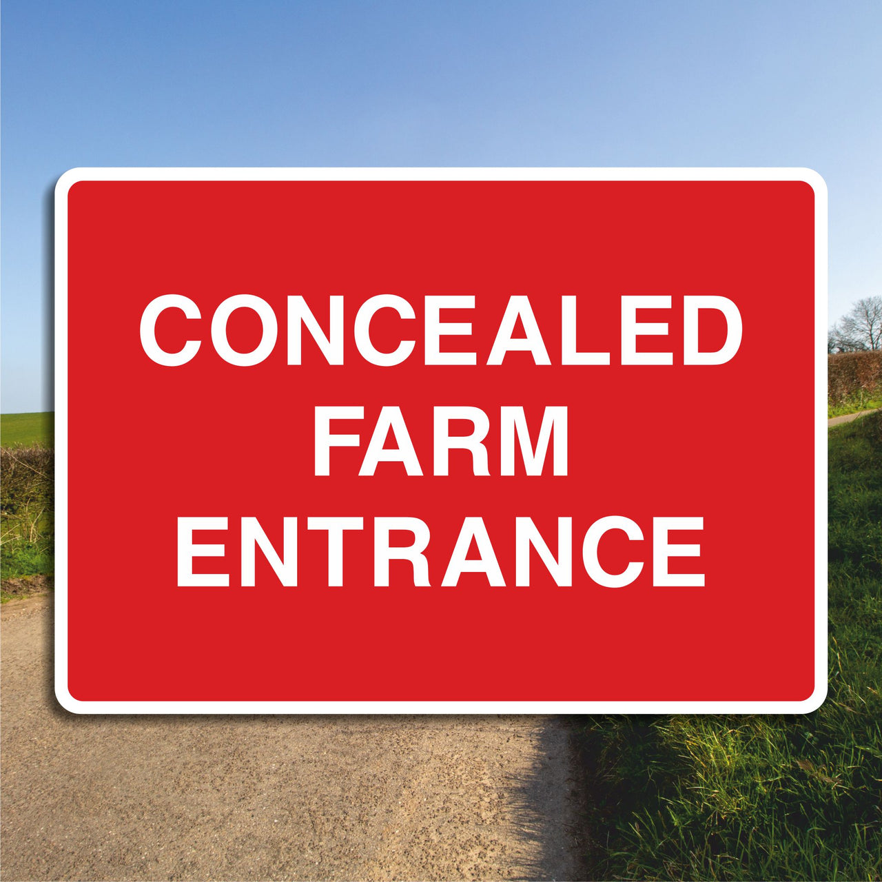 Concealed Farm Entrance Sign