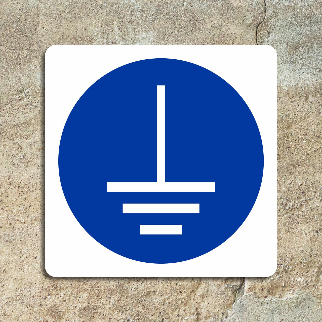 Connect Earth Terminal To Ground Sign