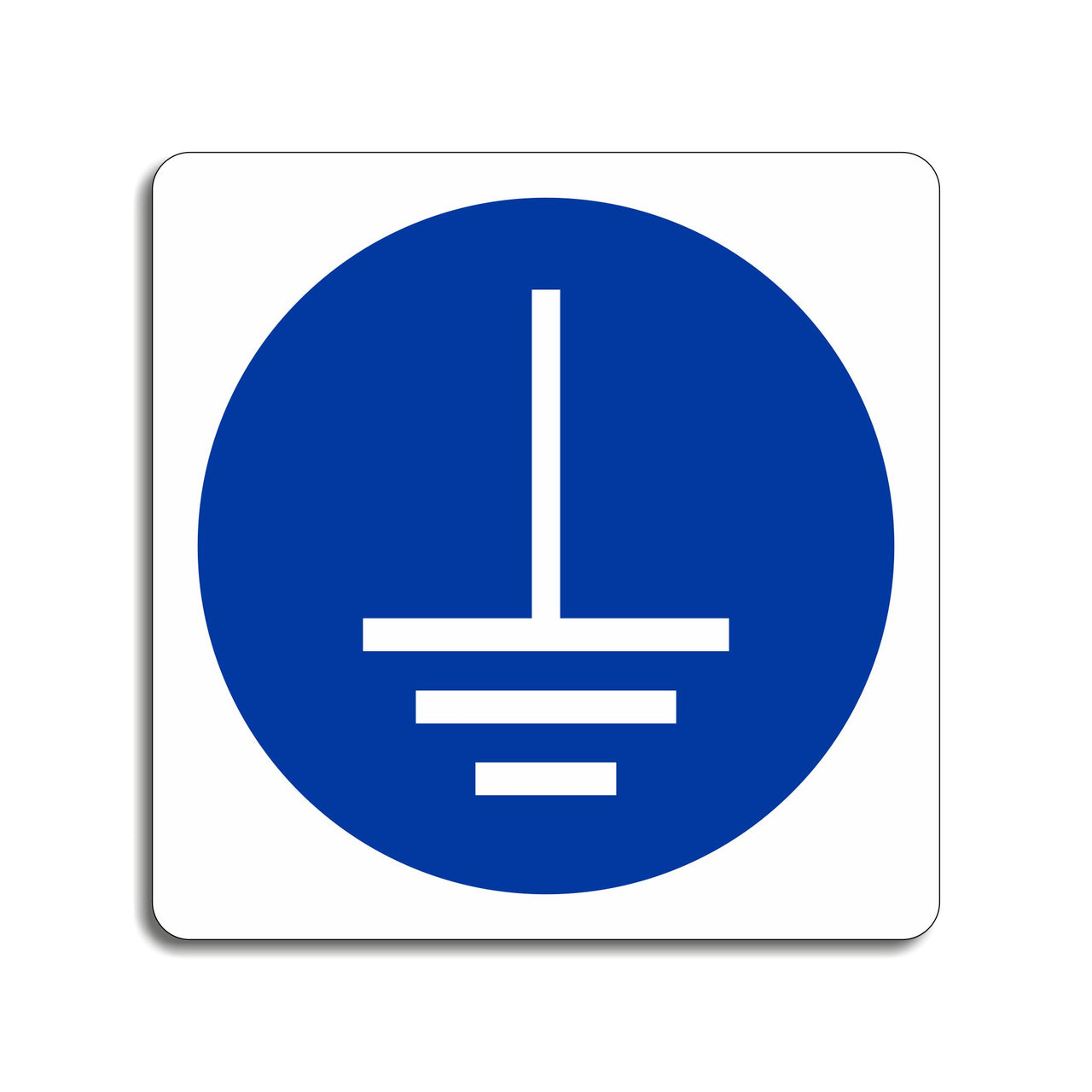 Connect Earth Terminal To Ground Sign