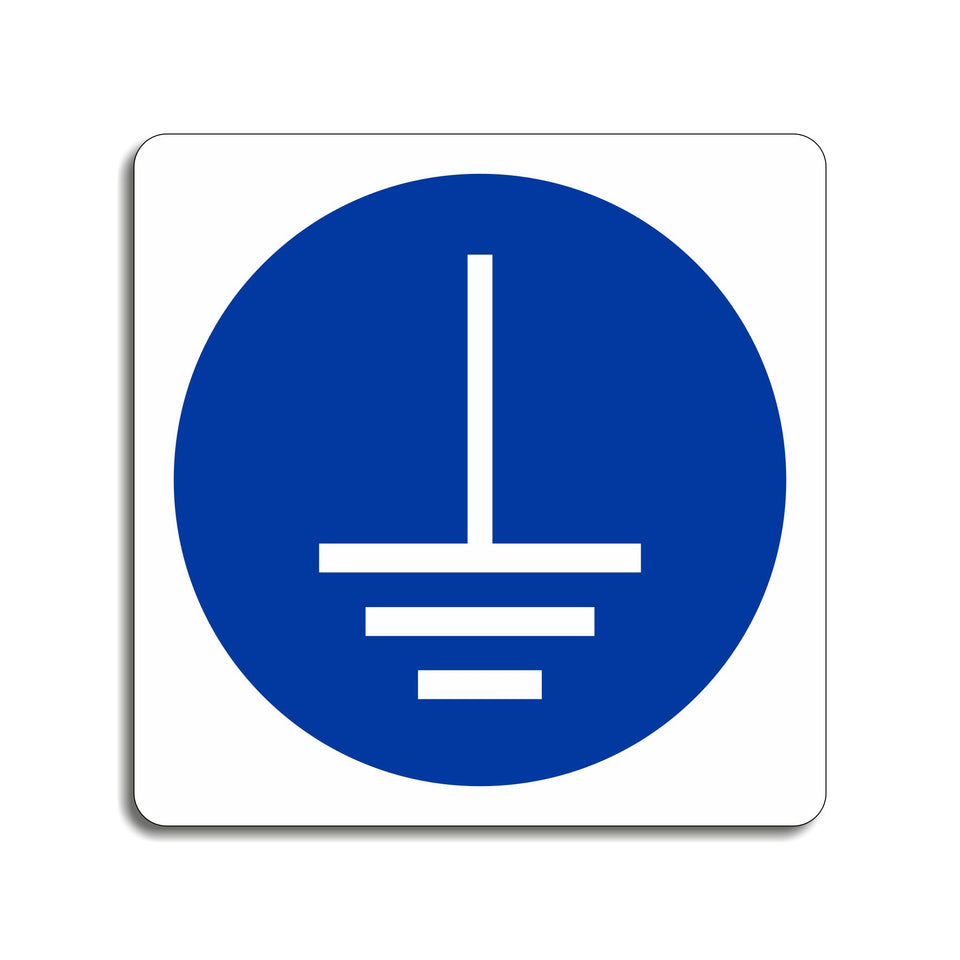 Connect Earth Terminal To Ground Sign