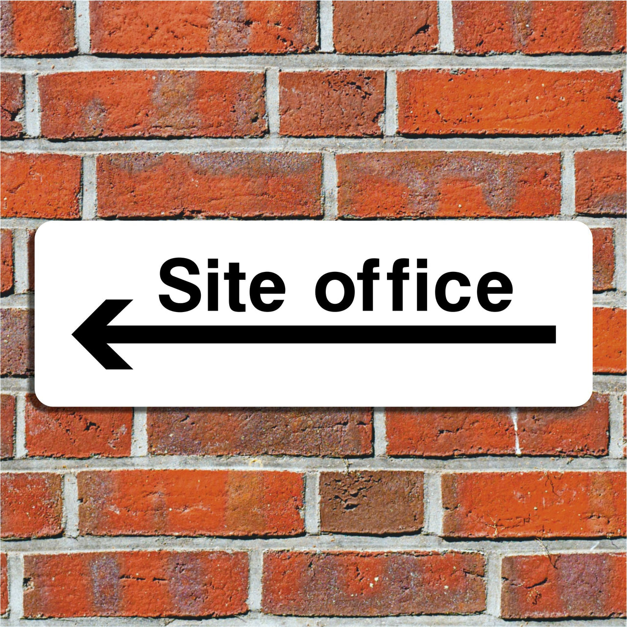 Site Office Sign with Arrow Left